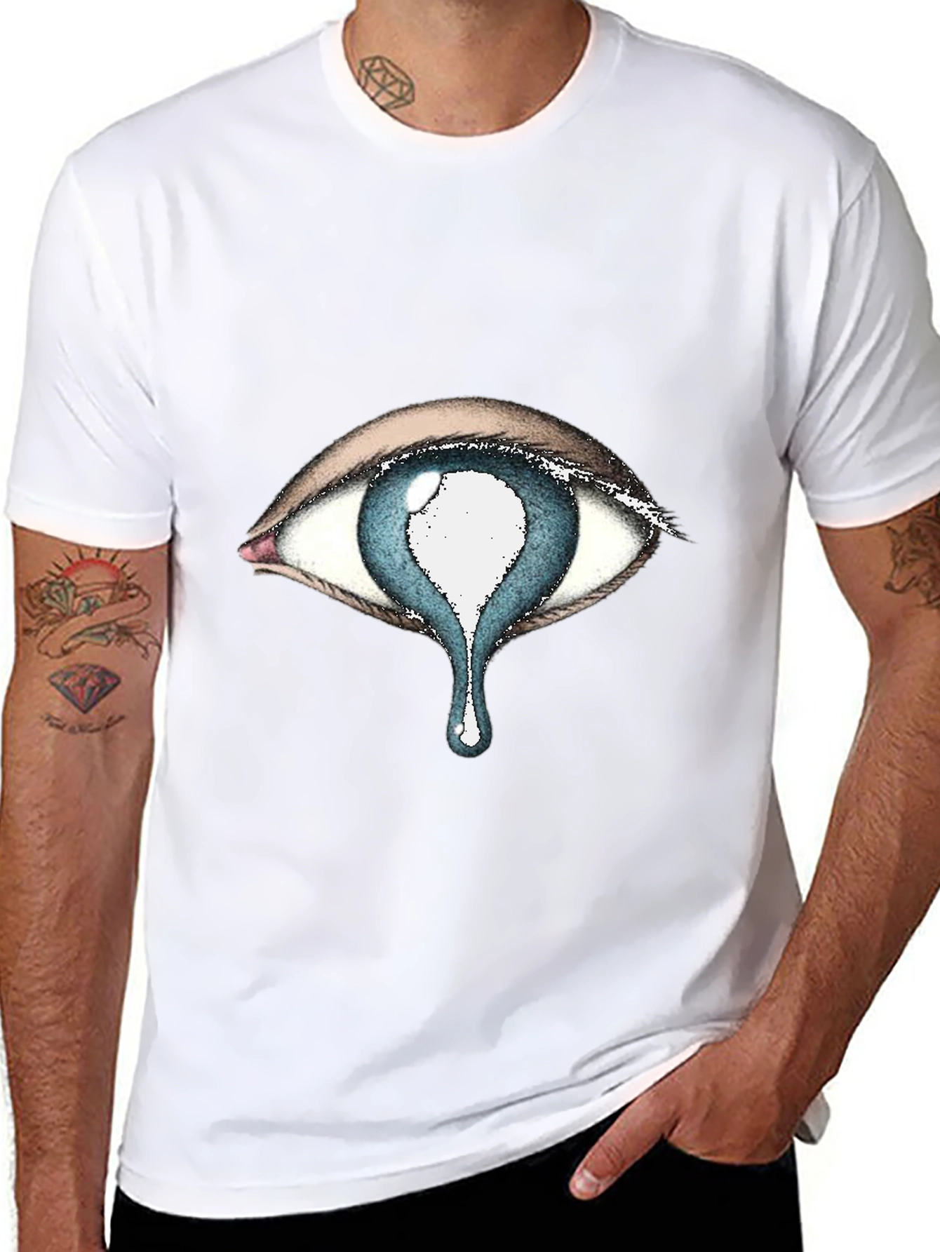 Eye With Tear Drop Graphic Tee