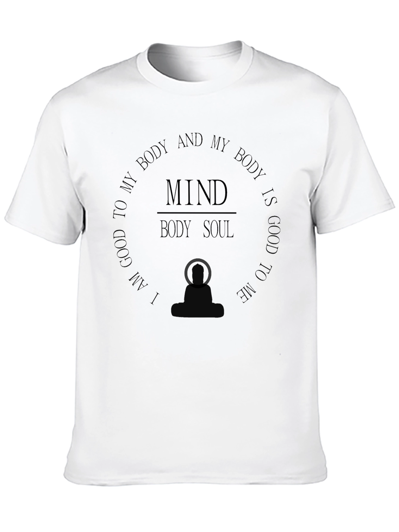 Mind Body Soul Graphic Tee - Wellness T-Shirt