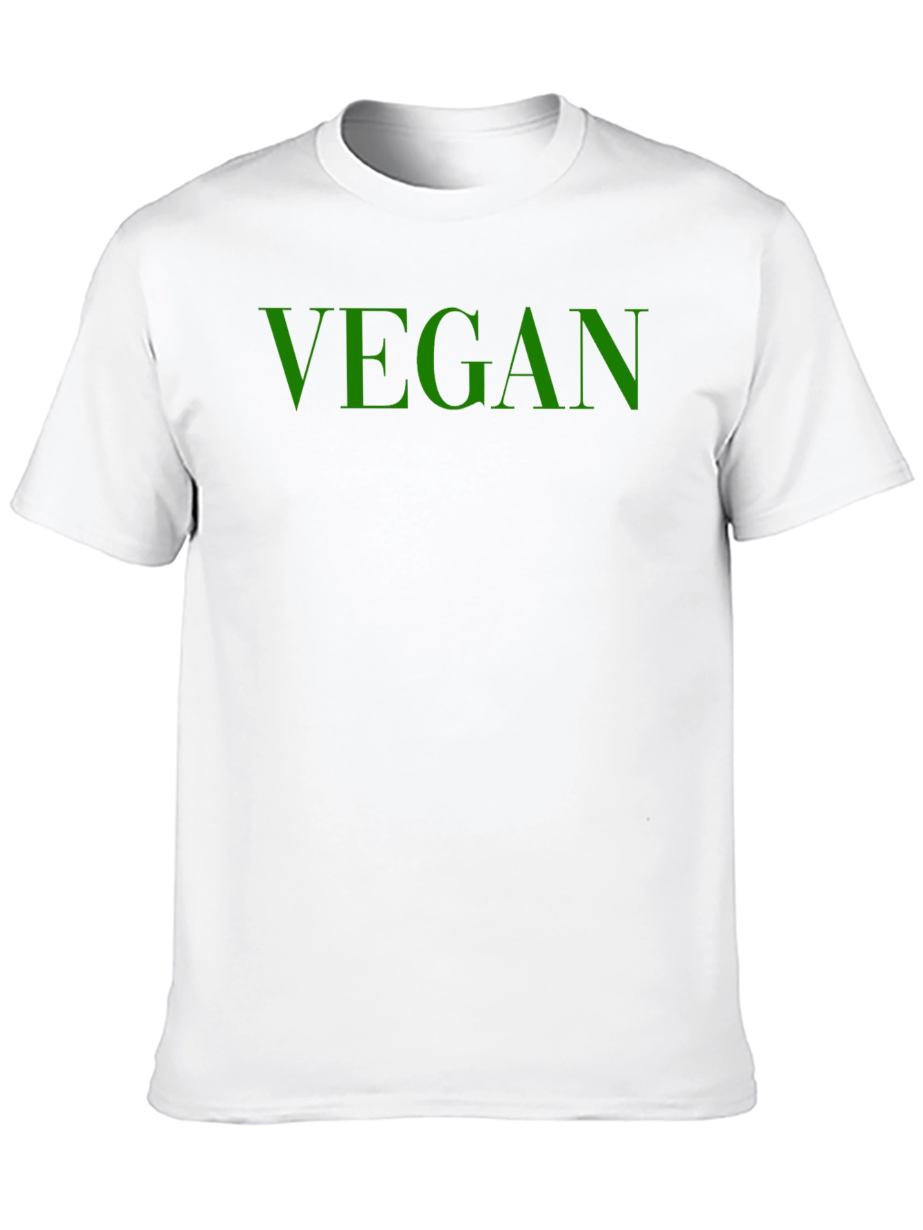 Vegan Graphic Tee - Soft Cotton Bold Green Print