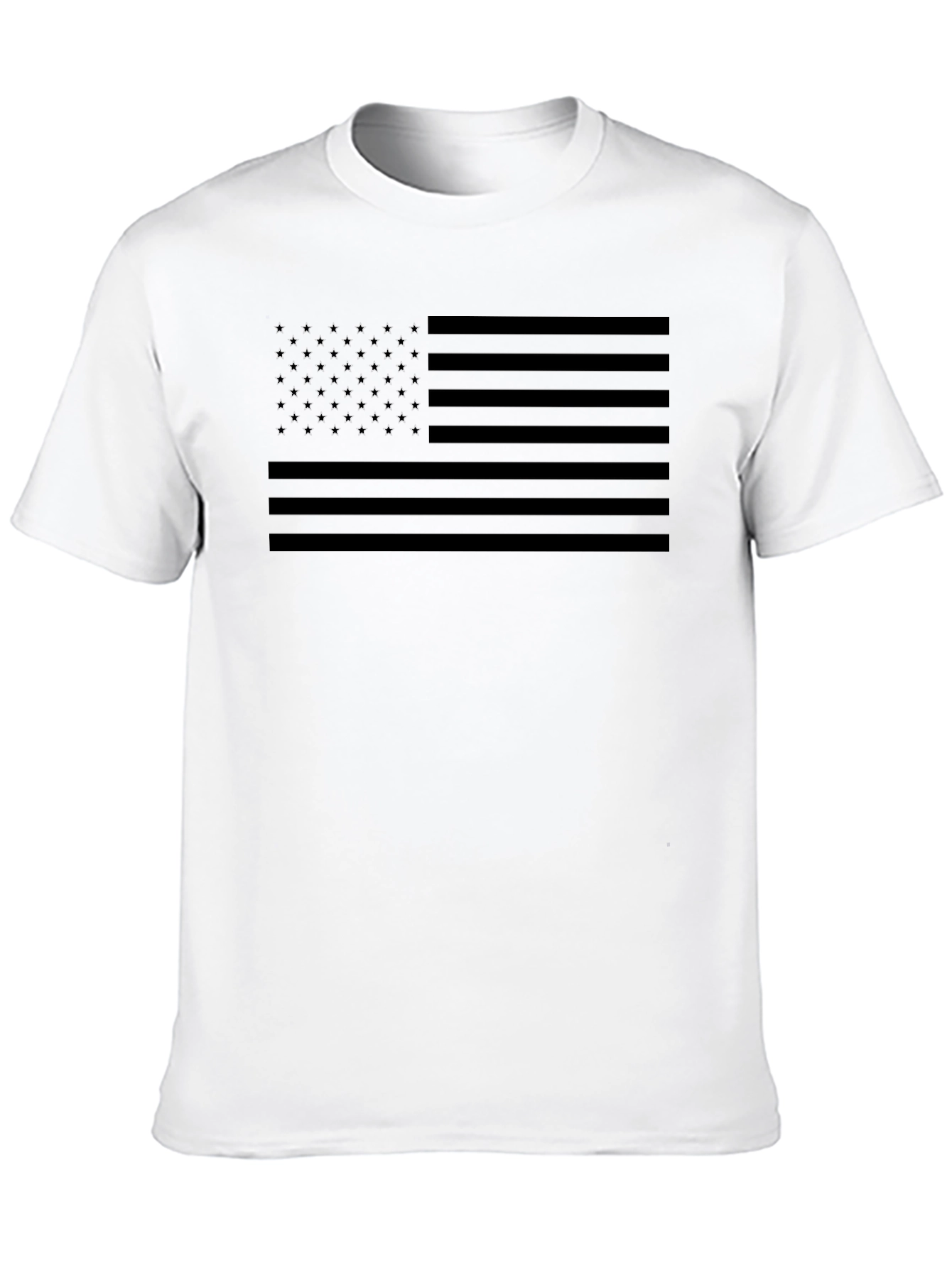 American Flag Blackout T-Shirt - Patriotic Stealth Design