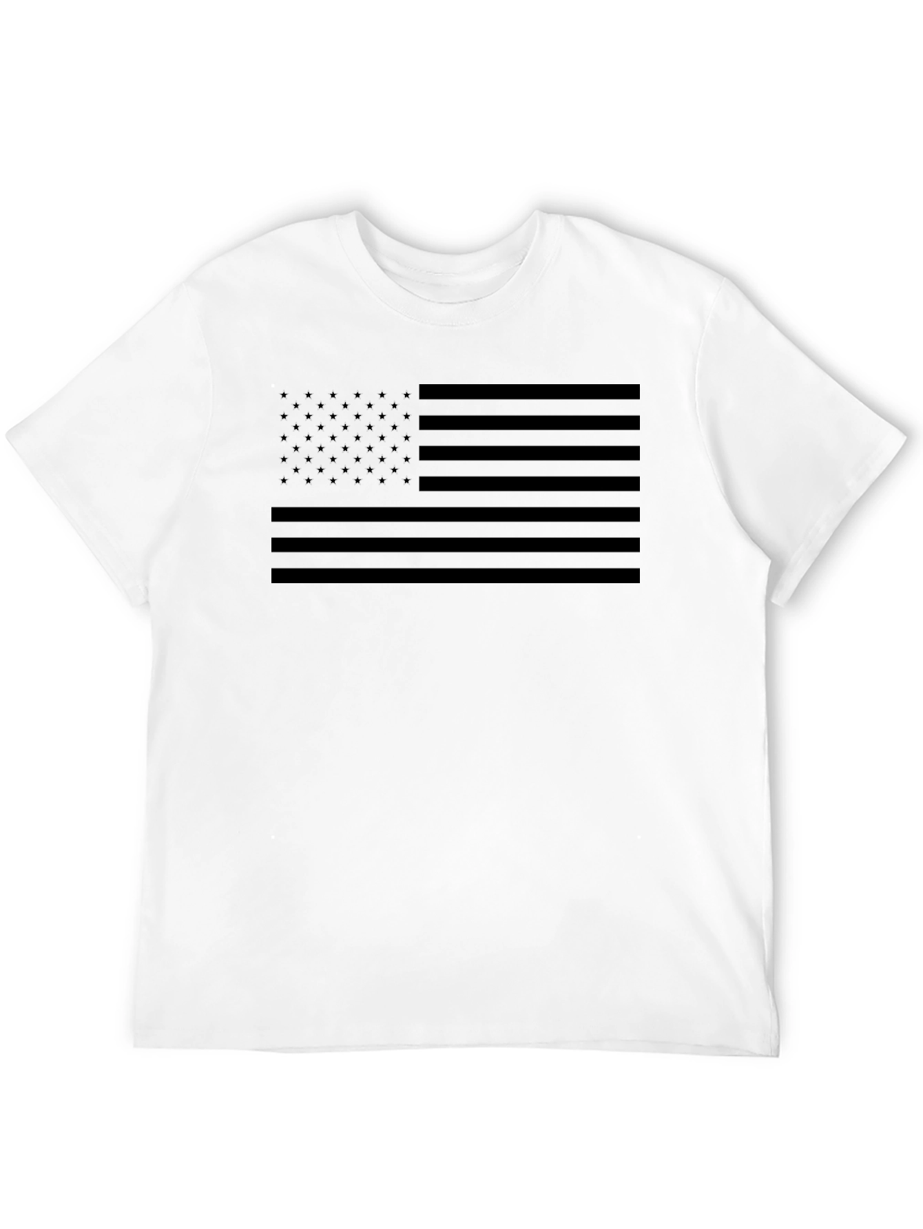 American Flag Blackout T-Shirt - Patriotic Stealth Design