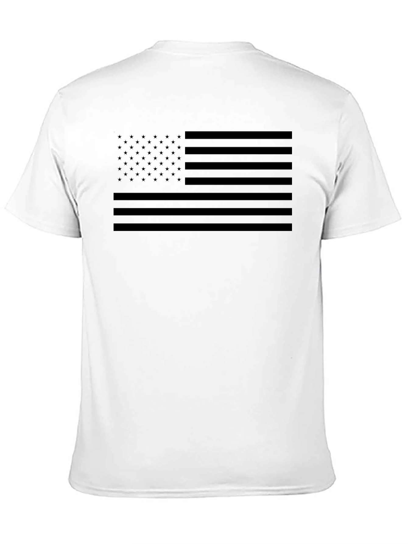 American Flag Blackout T-Shirt - Patriotic Stealth Design