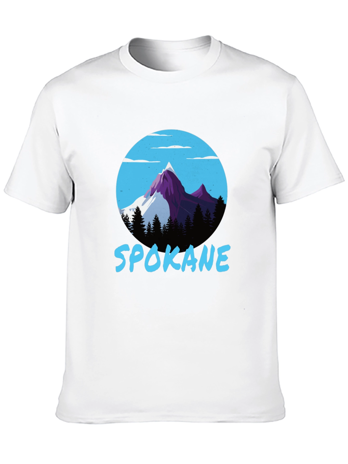 Spokane Mountain Graphic Tee - Black