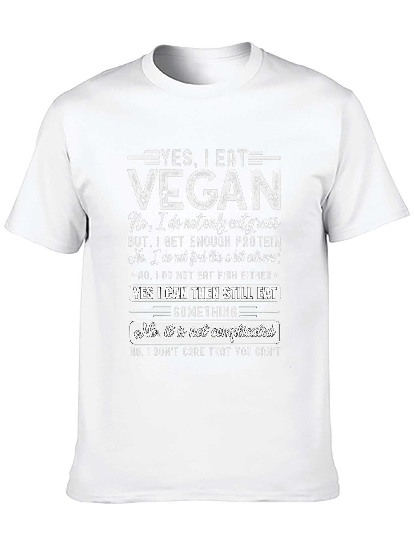 Yes I Eat Vegan Graphic T-Shirt