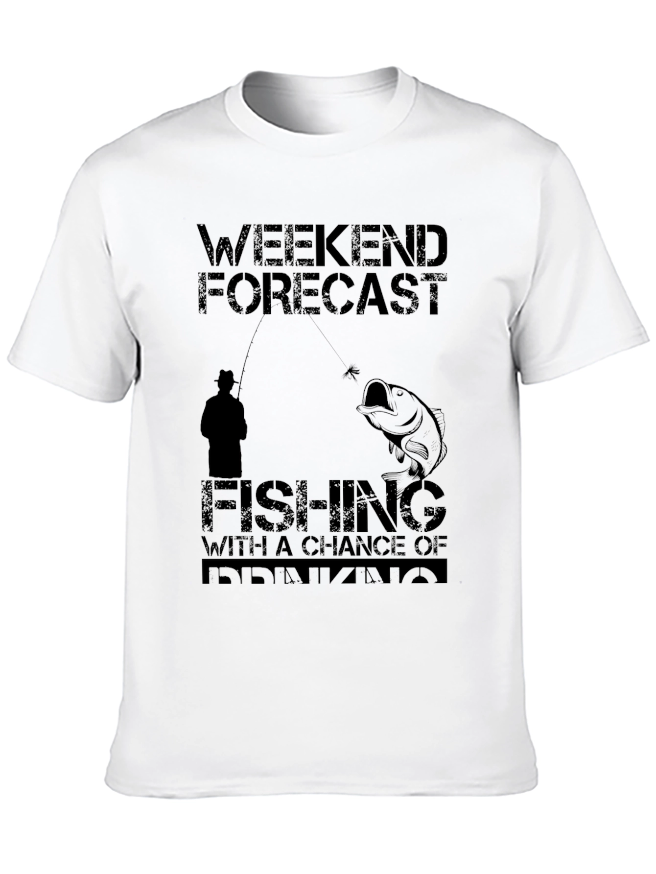 Weekend Forecast Fishing & Drinking T-Shirt