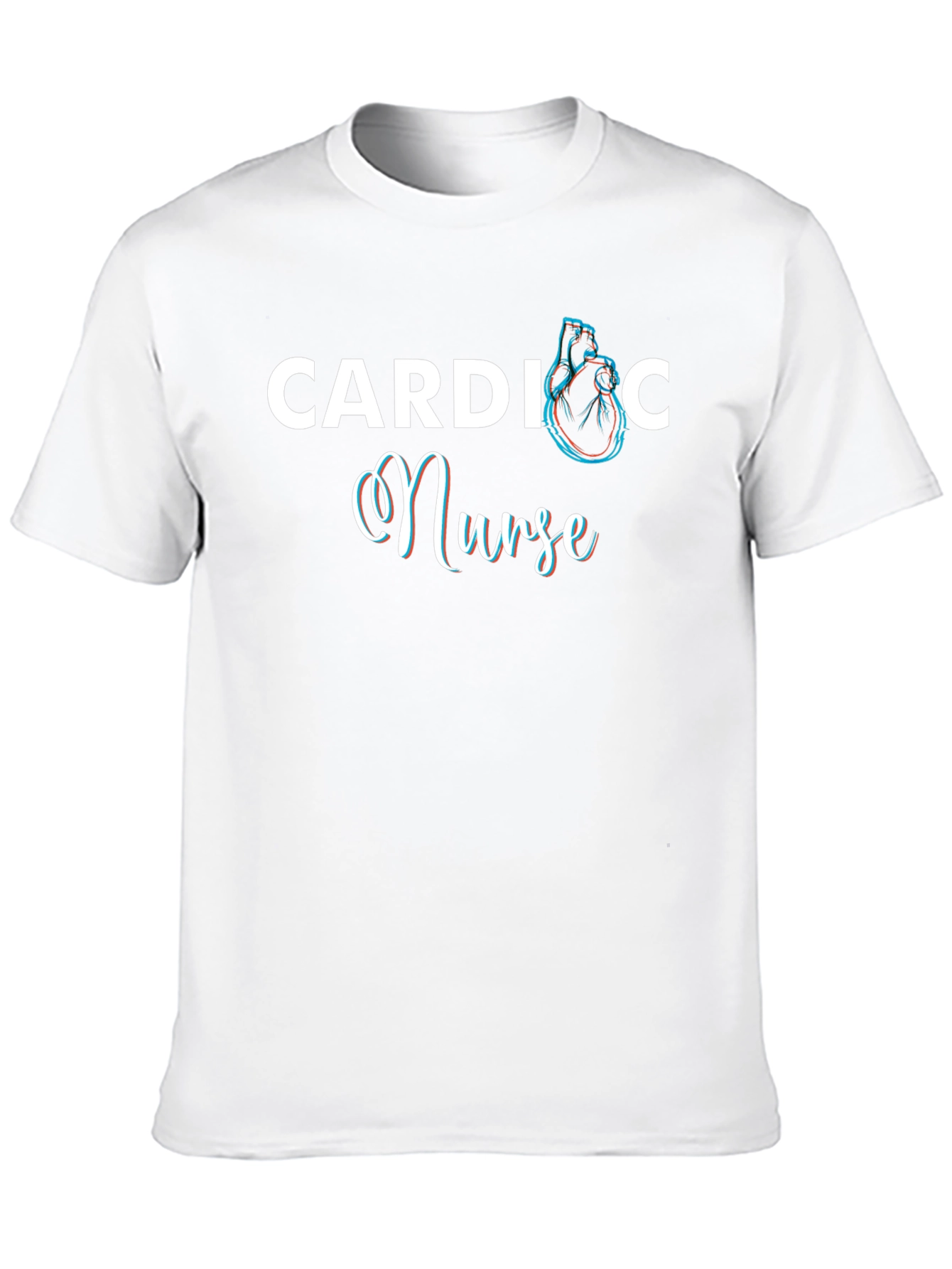 Cardiac Nurse Heart Graphic T-Shirt