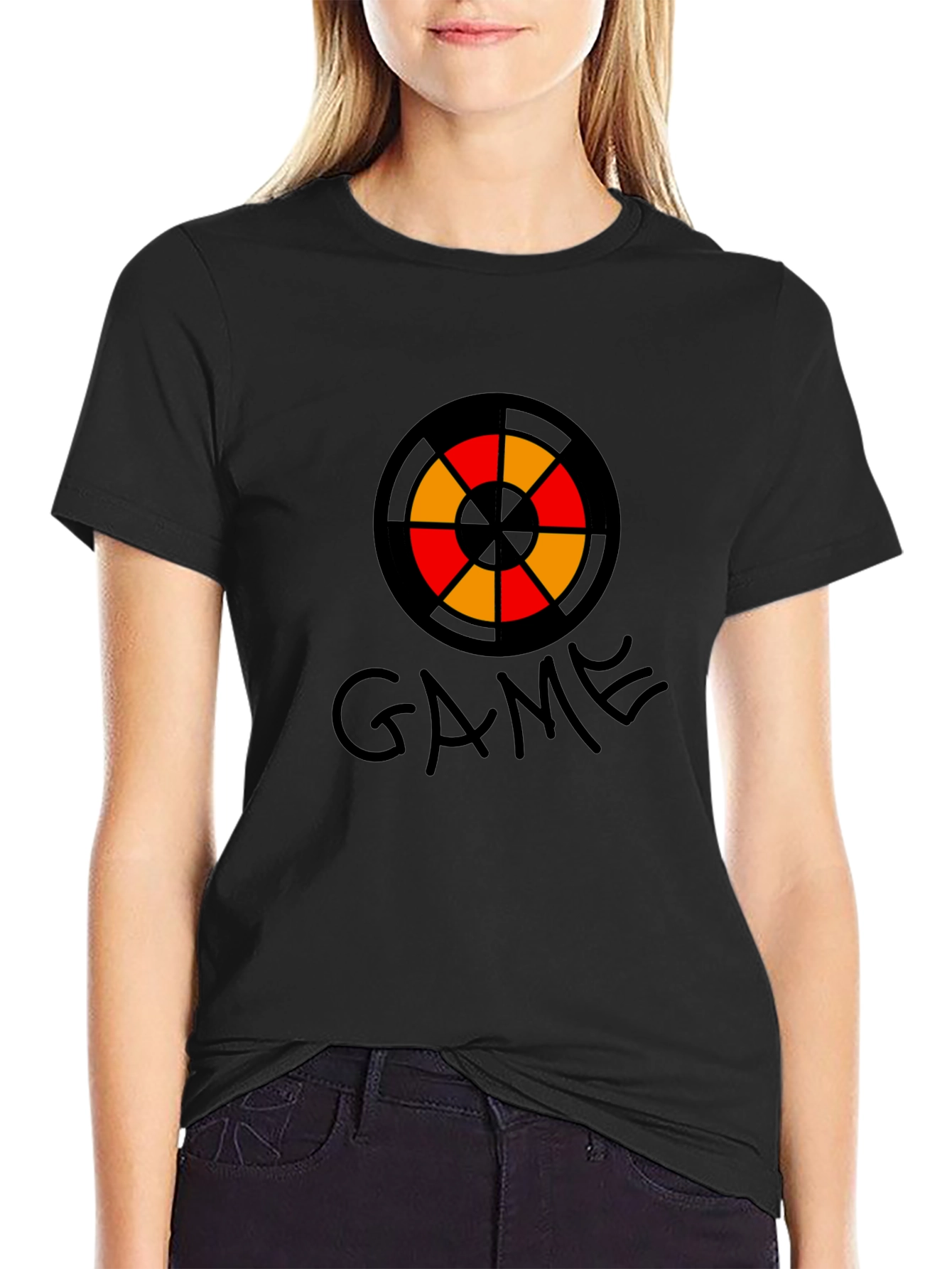 Game Target Graphic Black T-Shirt