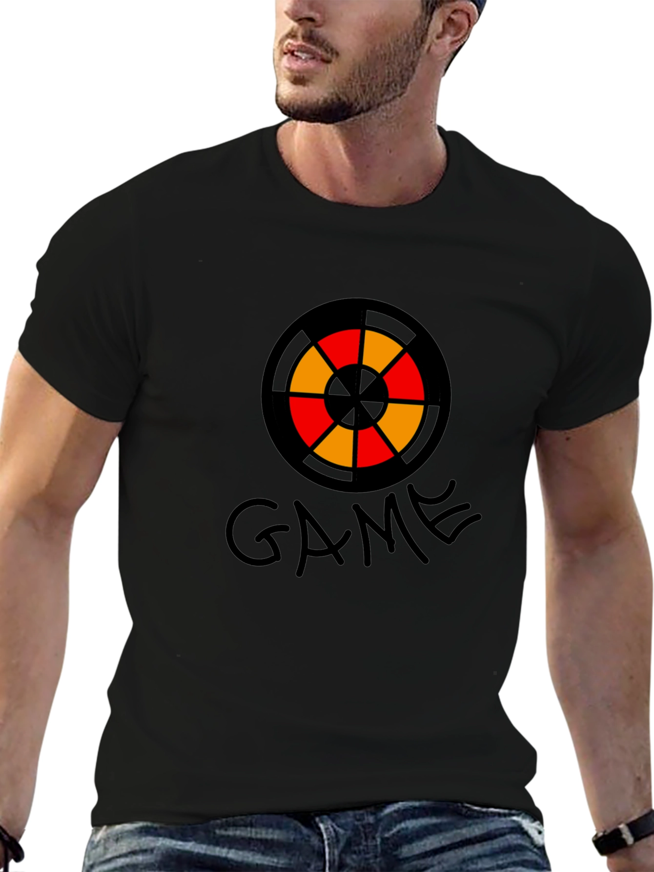 Game Target Graphic Black T-Shirt