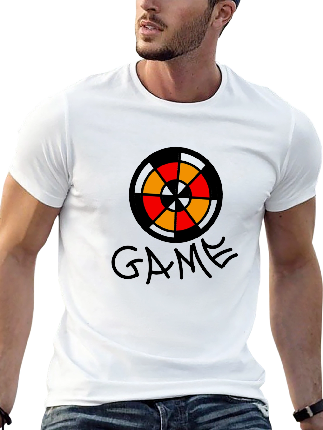 Game Target Graphic Black T-Shirt