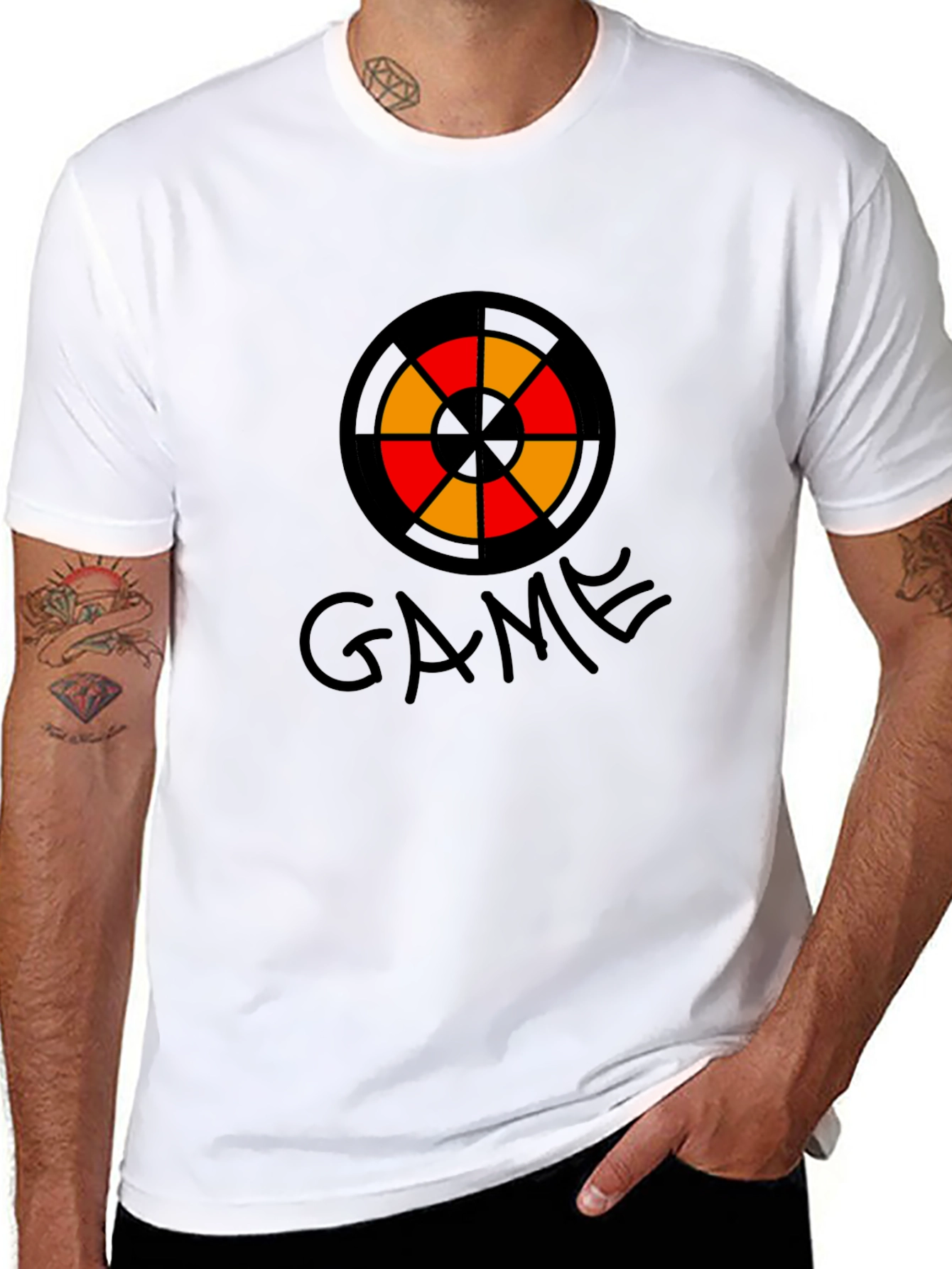 Game Target Graphic Black T-Shirt