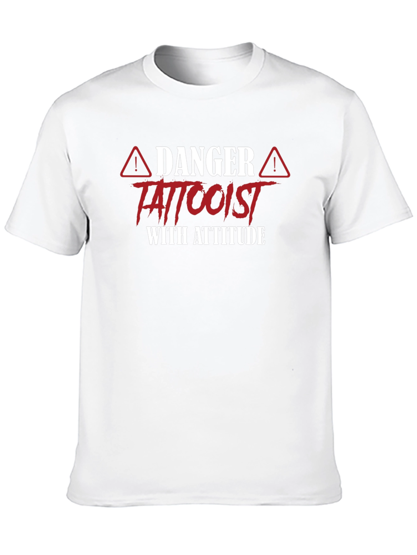 Danger Tattooist With Attitude Black T-Shirt