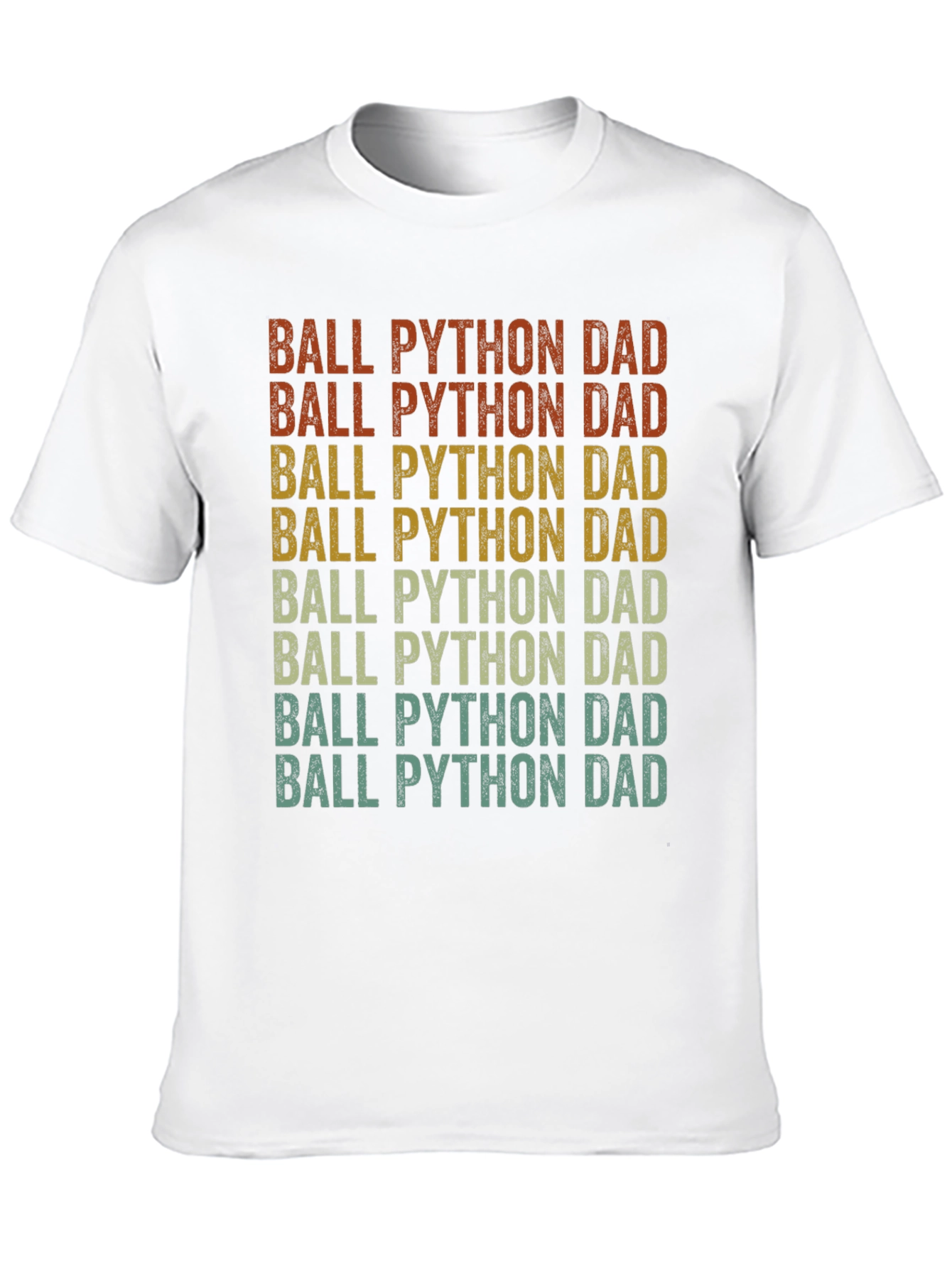 Ball Python Dad T-Shirt - Retro Style