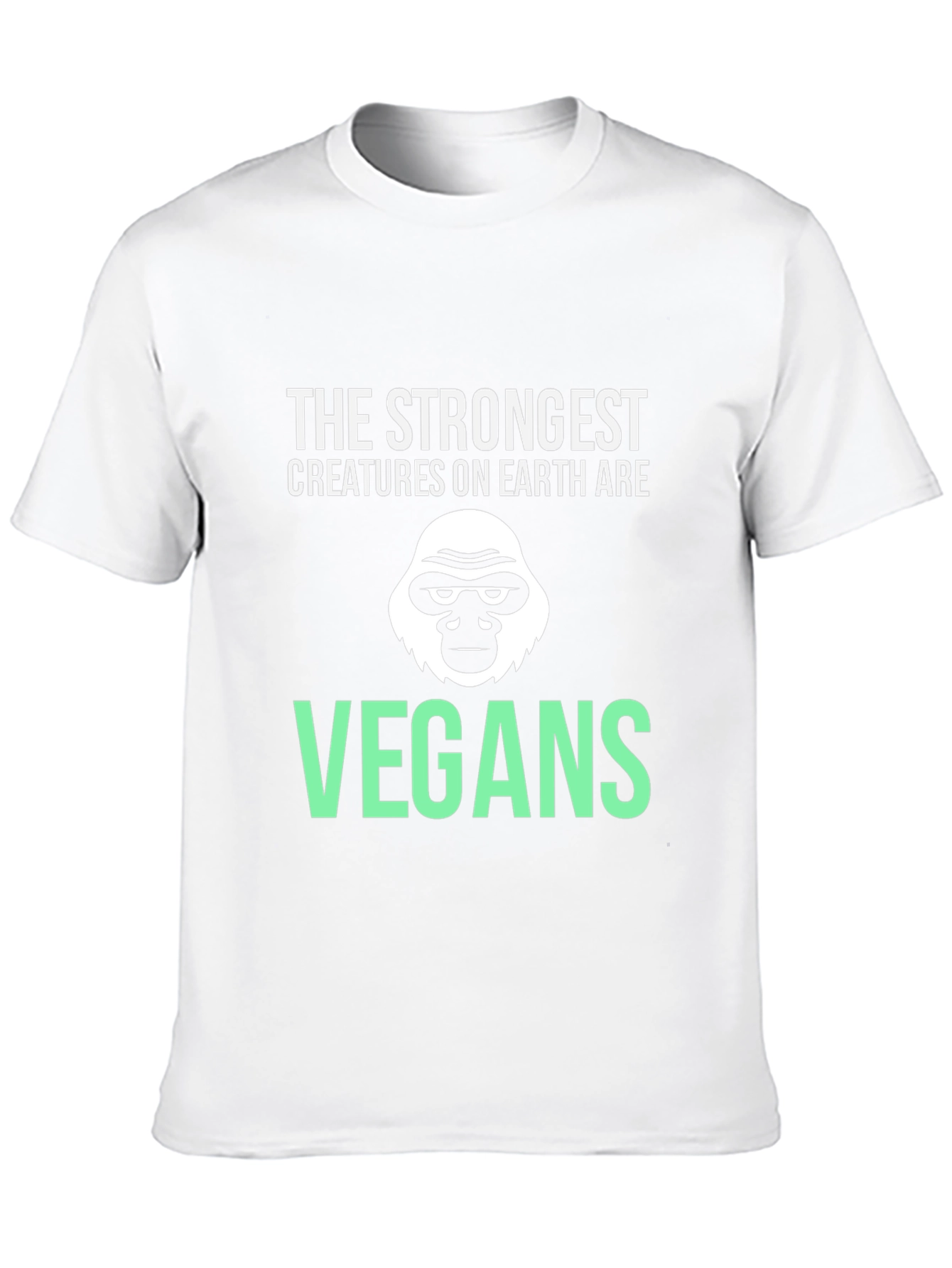 Vegan Gorilla T-Shirt - Strongest Creatures Tee
