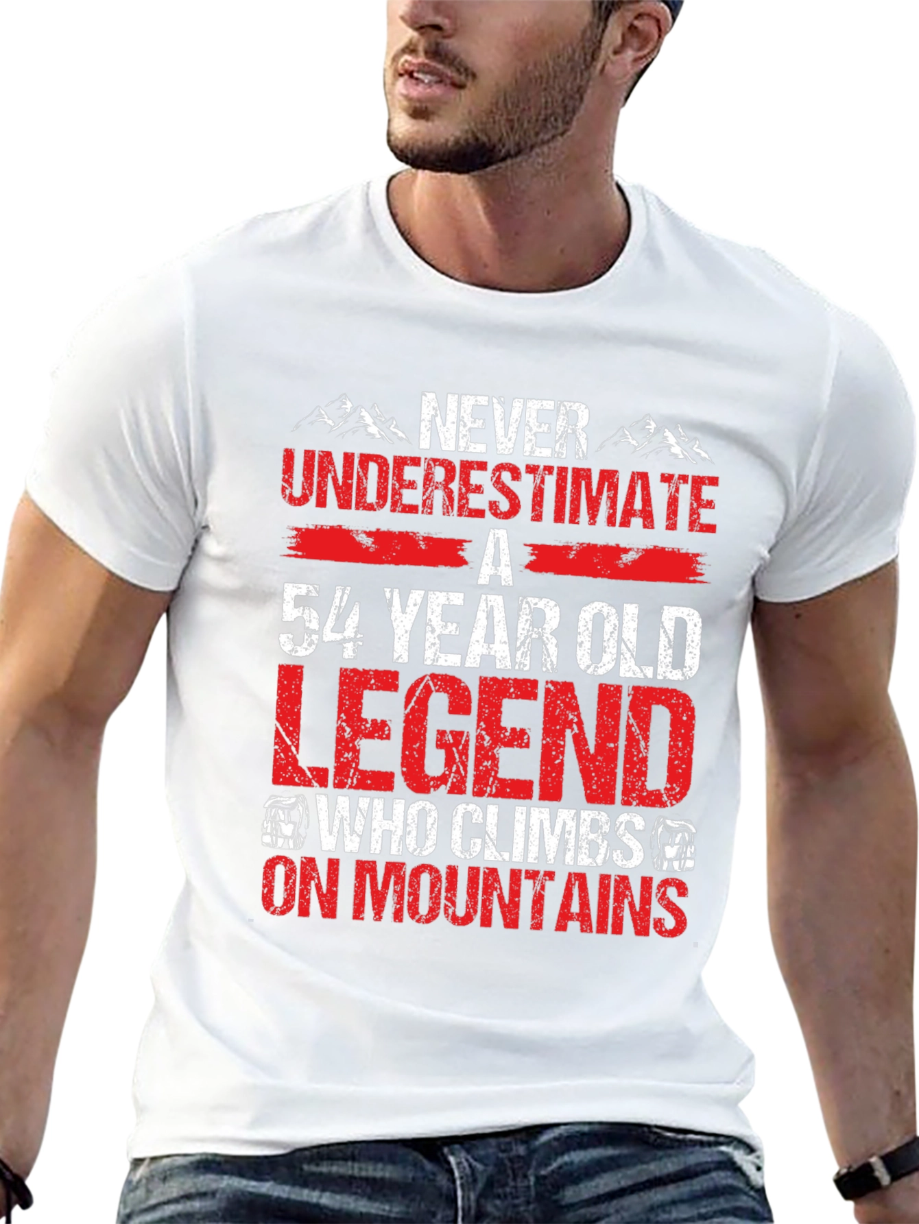 54 Year Old Legend Mountain Climber T-Shirt