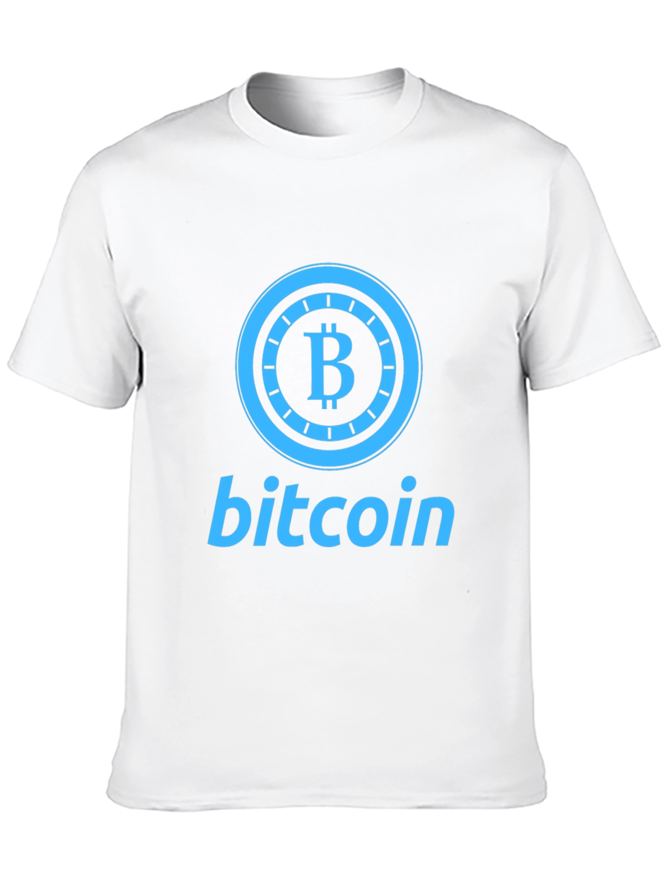 Bitcoin Graphic Print Black T-Shirt