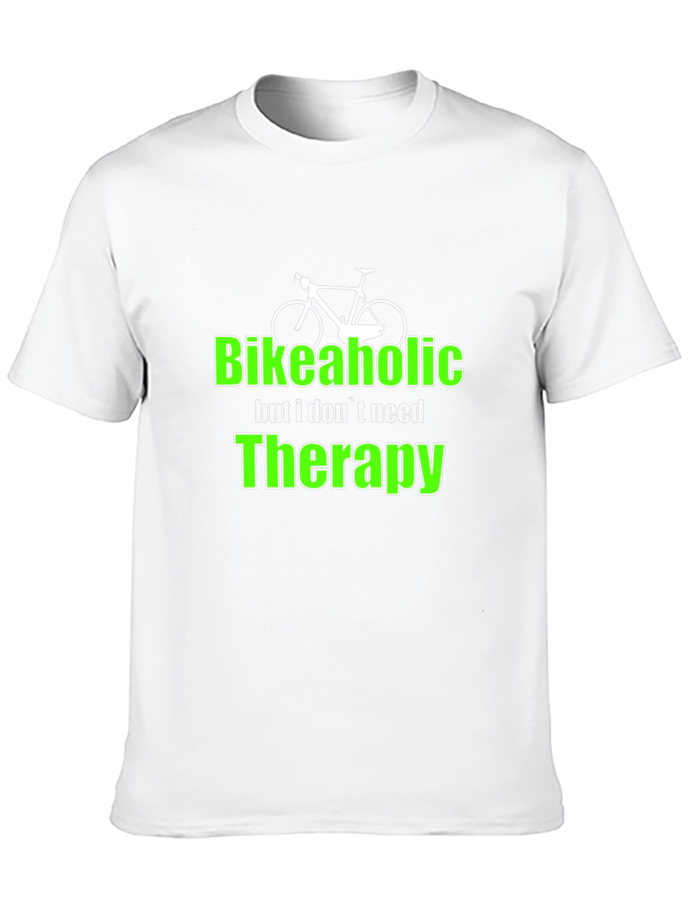Bikeaholic T-Shirt - Funny Biking Therapy Tee