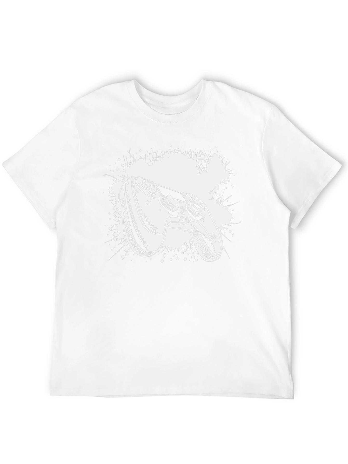 Gamer Controller Graphic Tee - Black Cotton T-Shirt