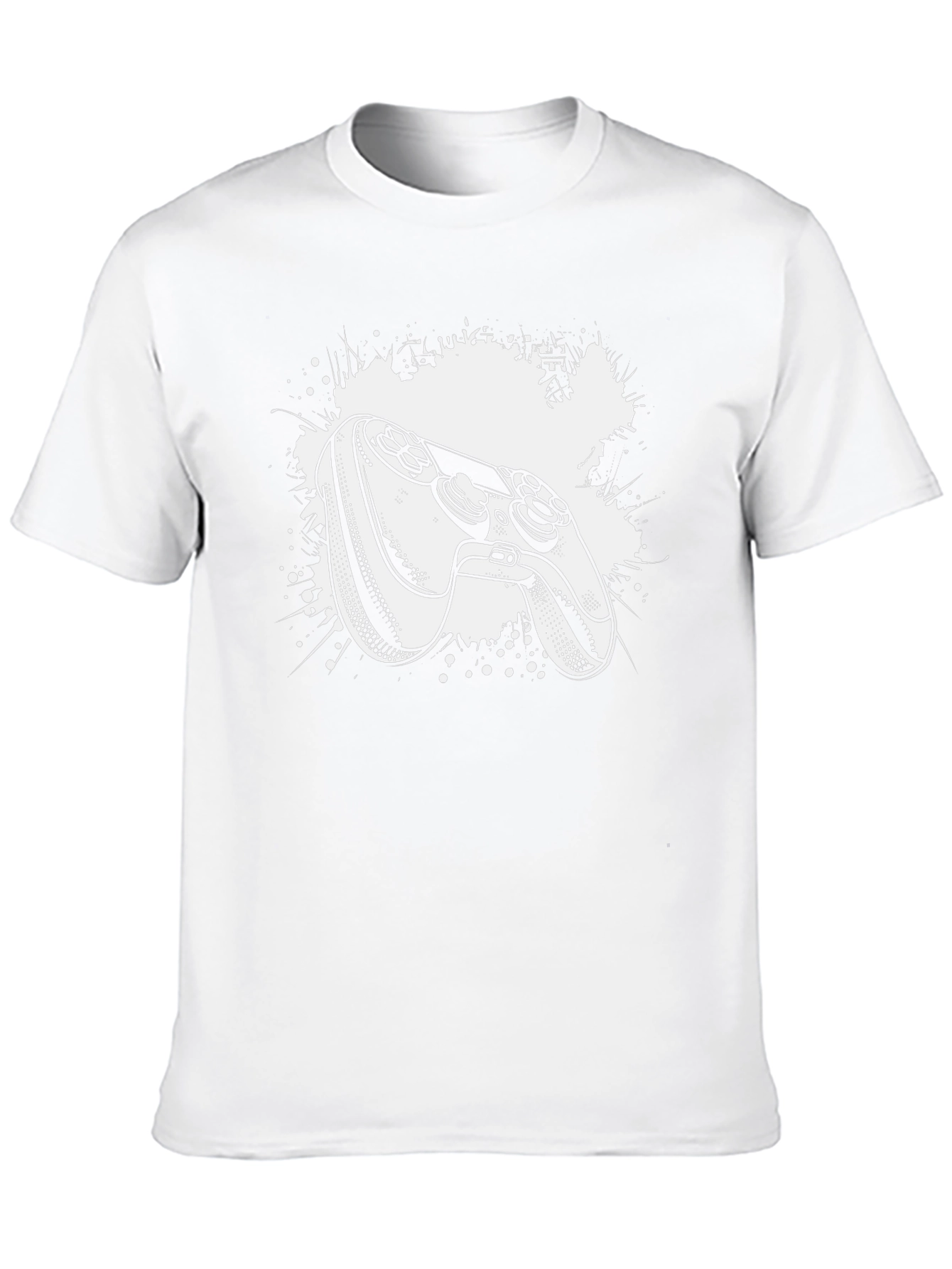 Gamer Controller Graphic Tee - Black Cotton T-Shirt