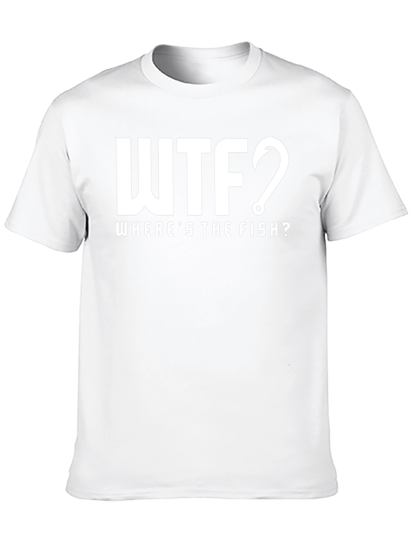 WTF Wheres The Fish? Mens Humor Tee