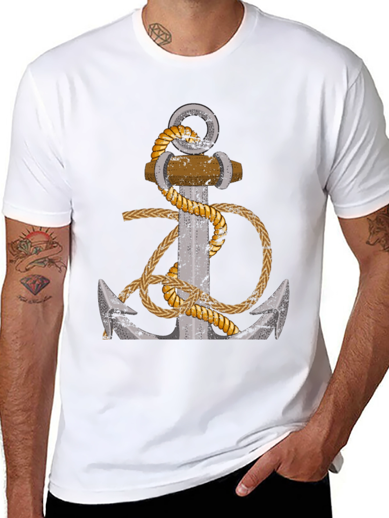 Anchor & Rope Graphic T-Shirt