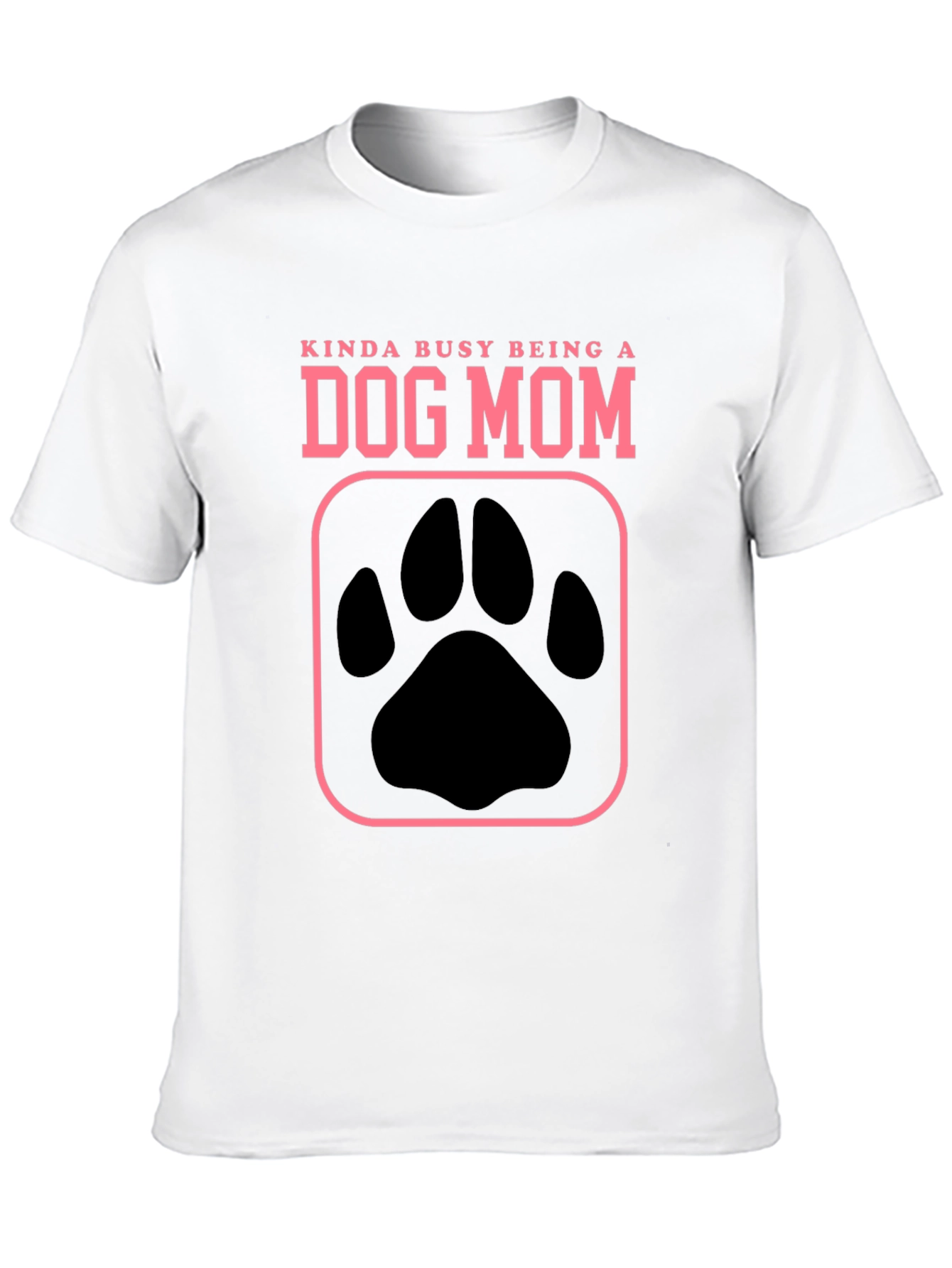 Dog Mom Graphic Tee - Black