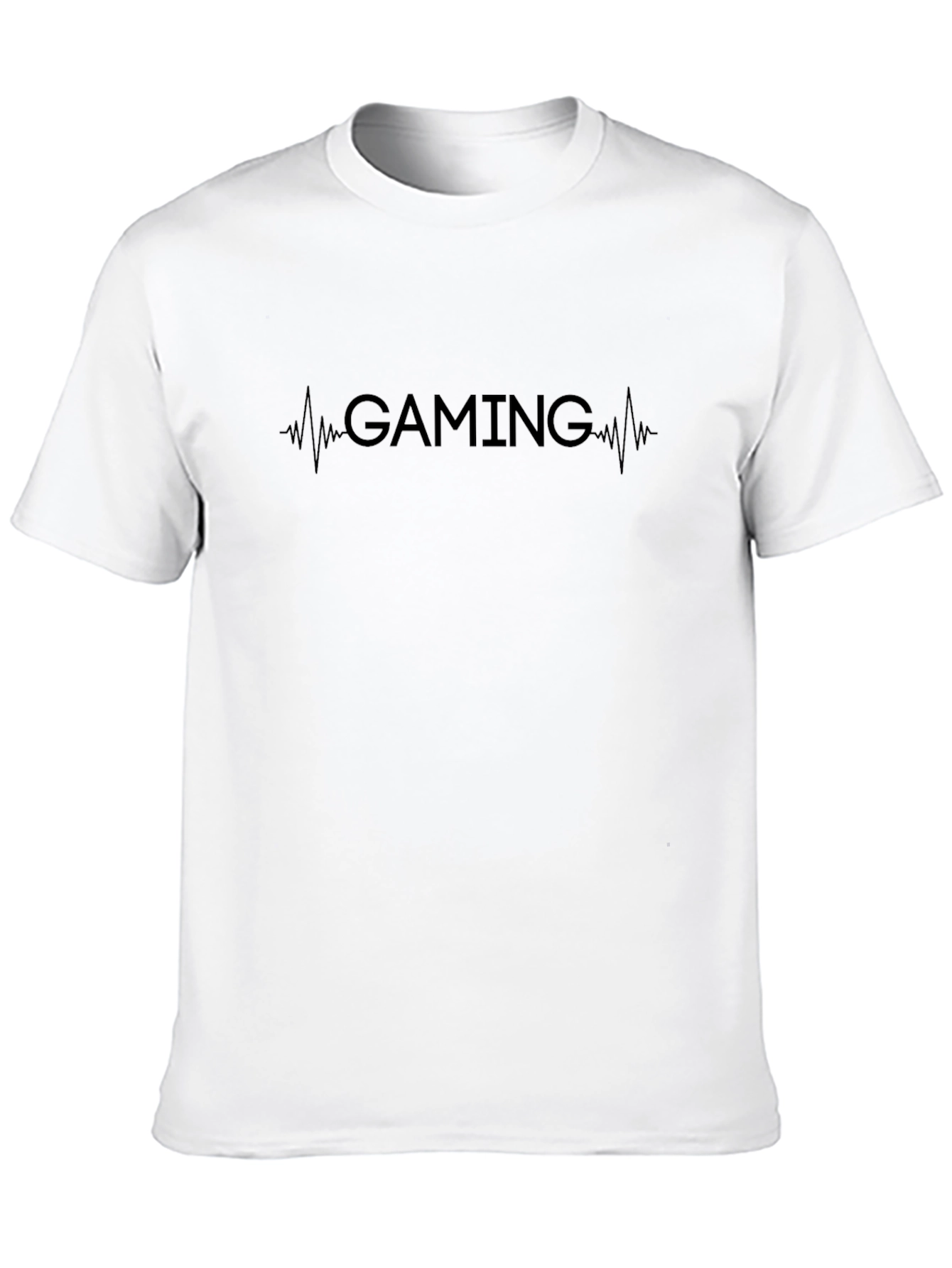 Gaming Heartbeat Black Graphic Tee