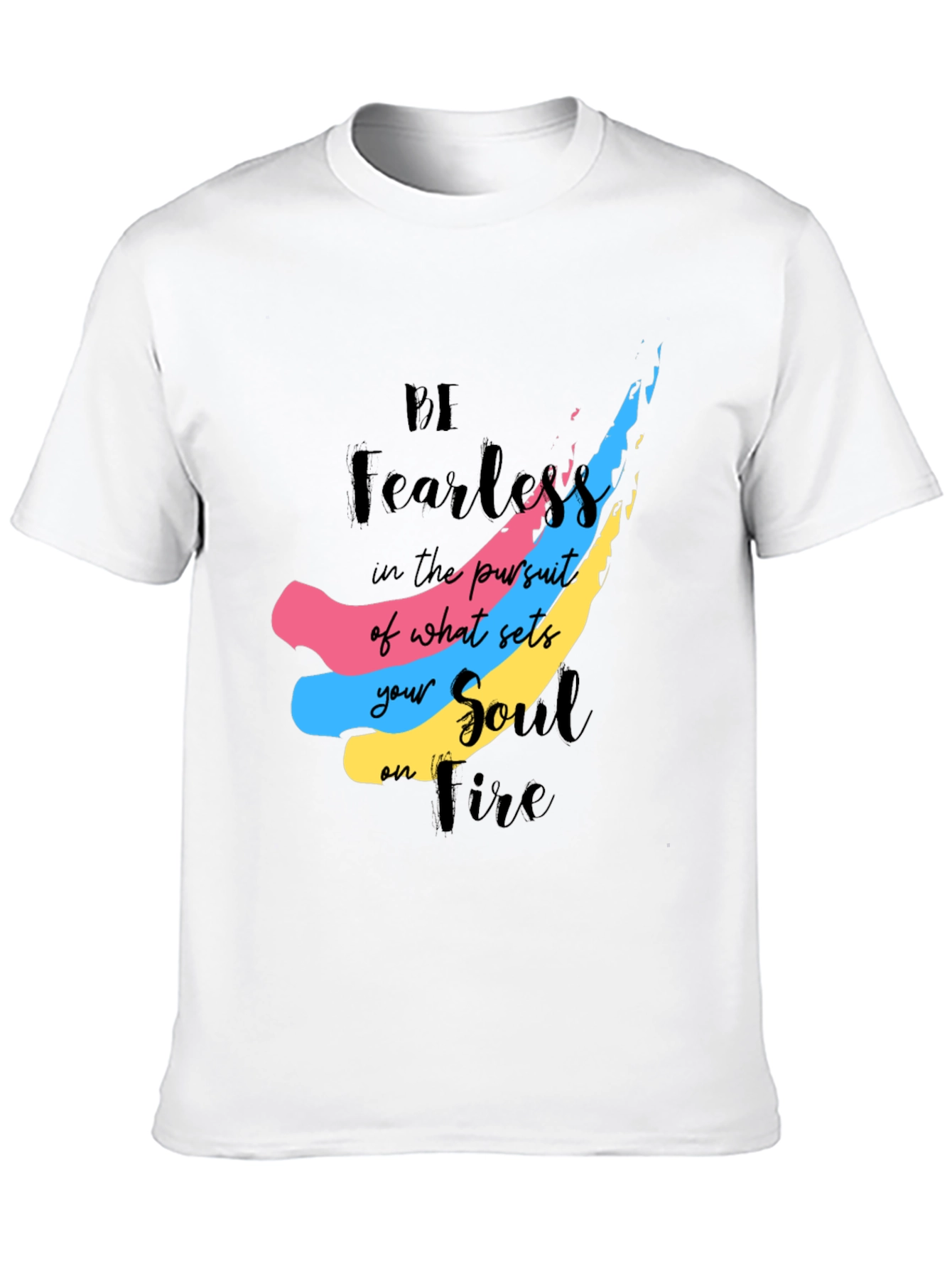 Be Fearless Soul on Fire Graphic Tee - Black