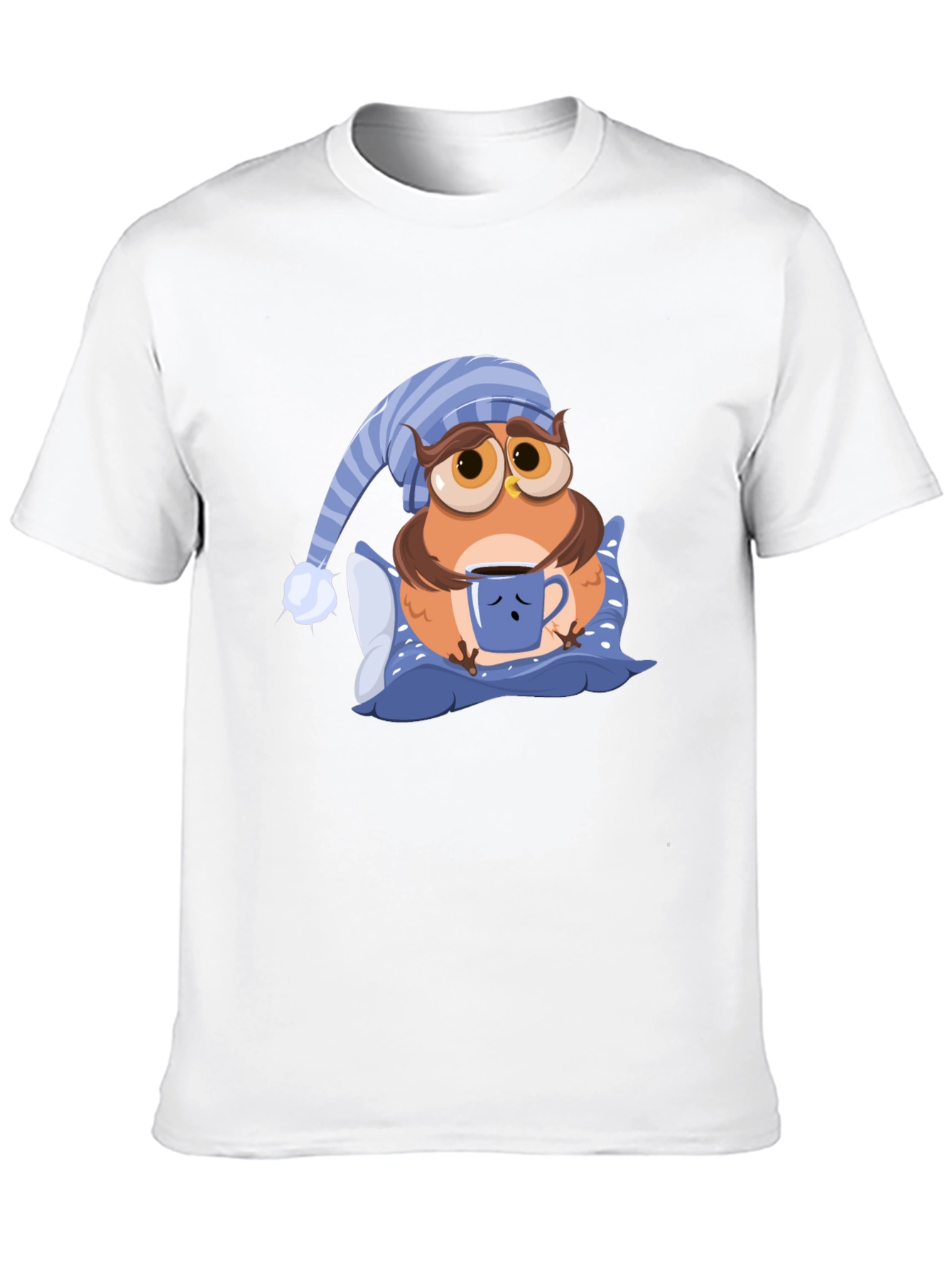 Sleepy Owl Graphic T-Shirt