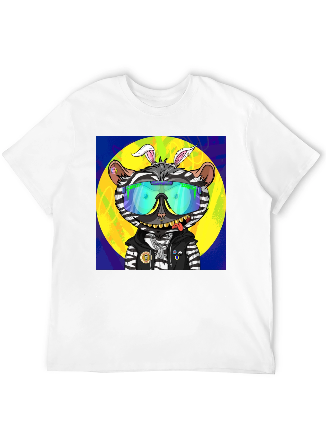 Funky Zebra Cartoon T-Shirt