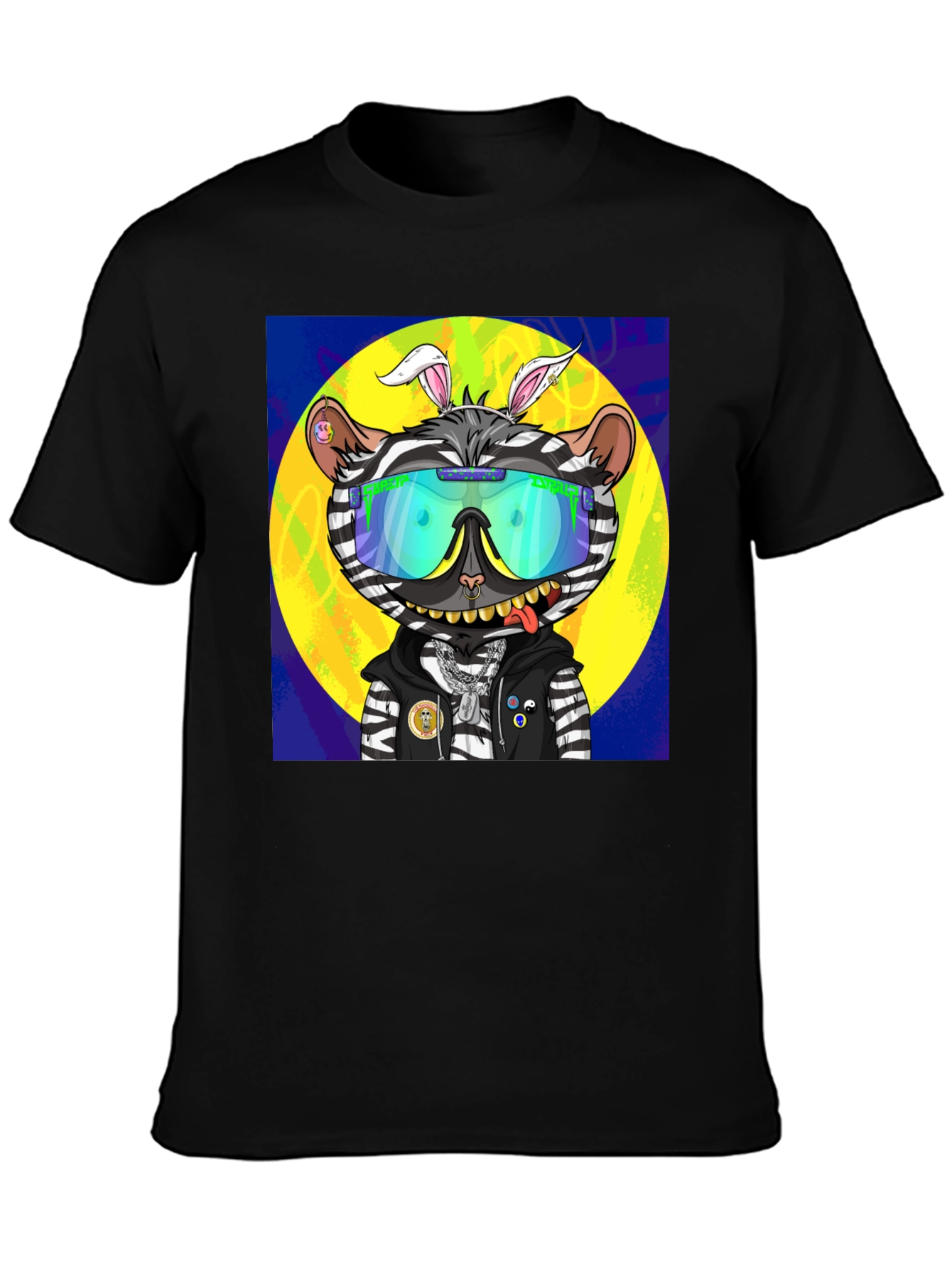 Funky Zebra Cartoon T-Shirt