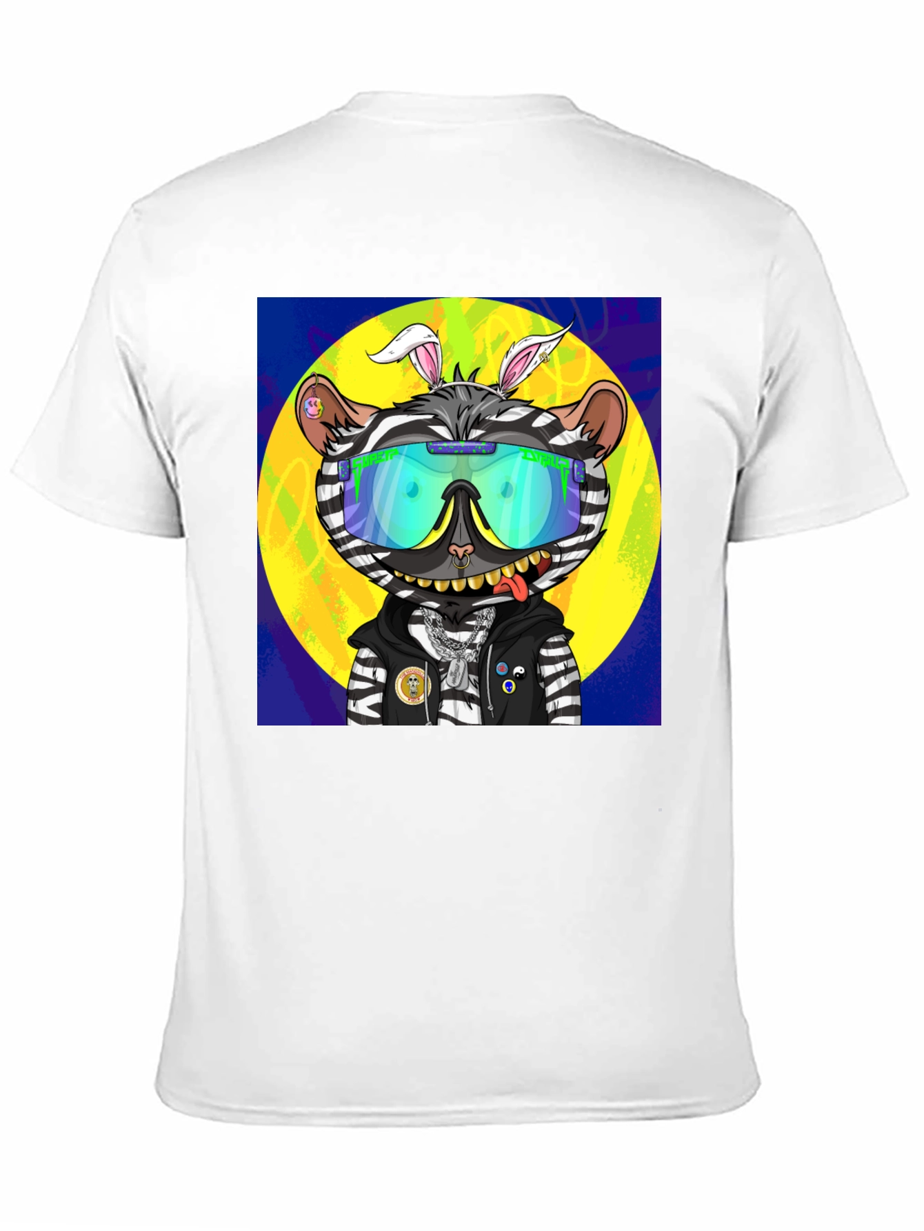 Funky Zebra Cartoon T-Shirt