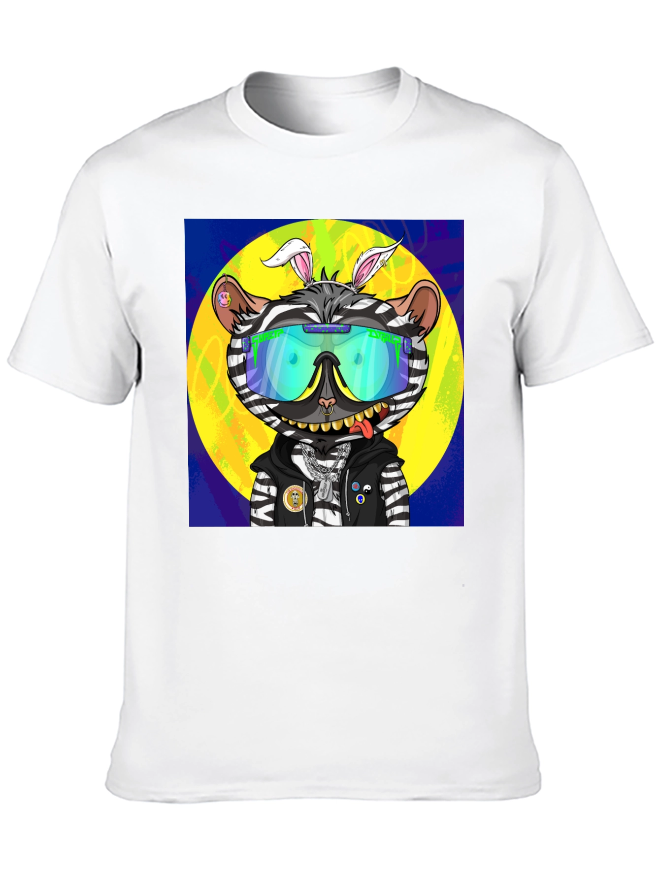 Funky Zebra Cartoon T-Shirt