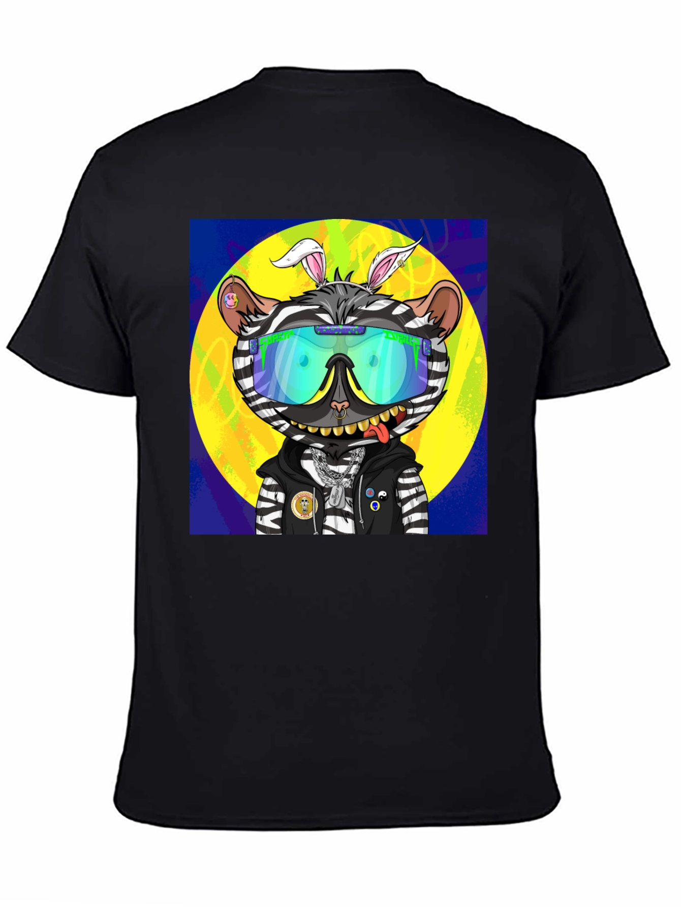 Funky Zebra Cartoon T-Shirt