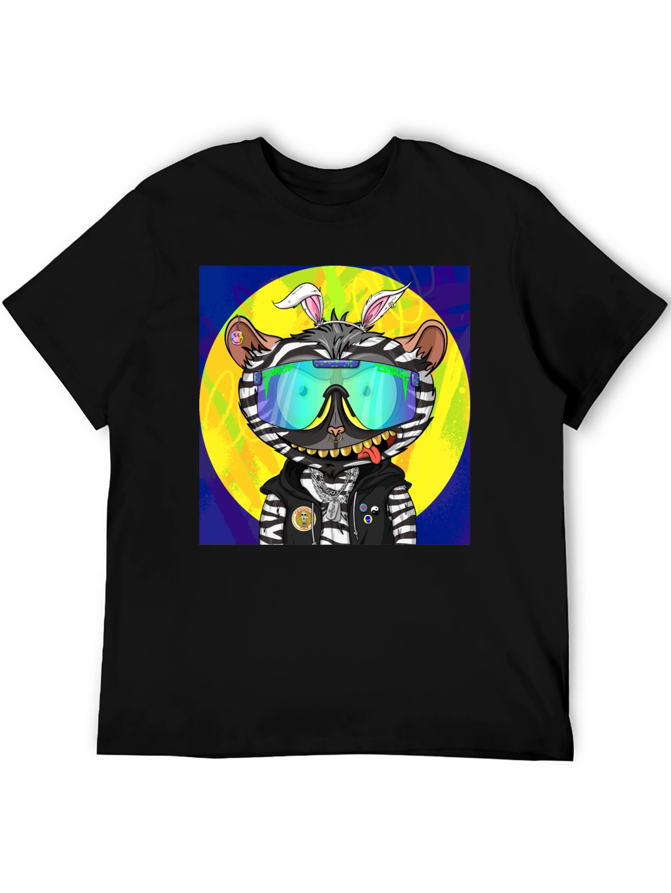 Funky Zebra Cartoon T-Shirt