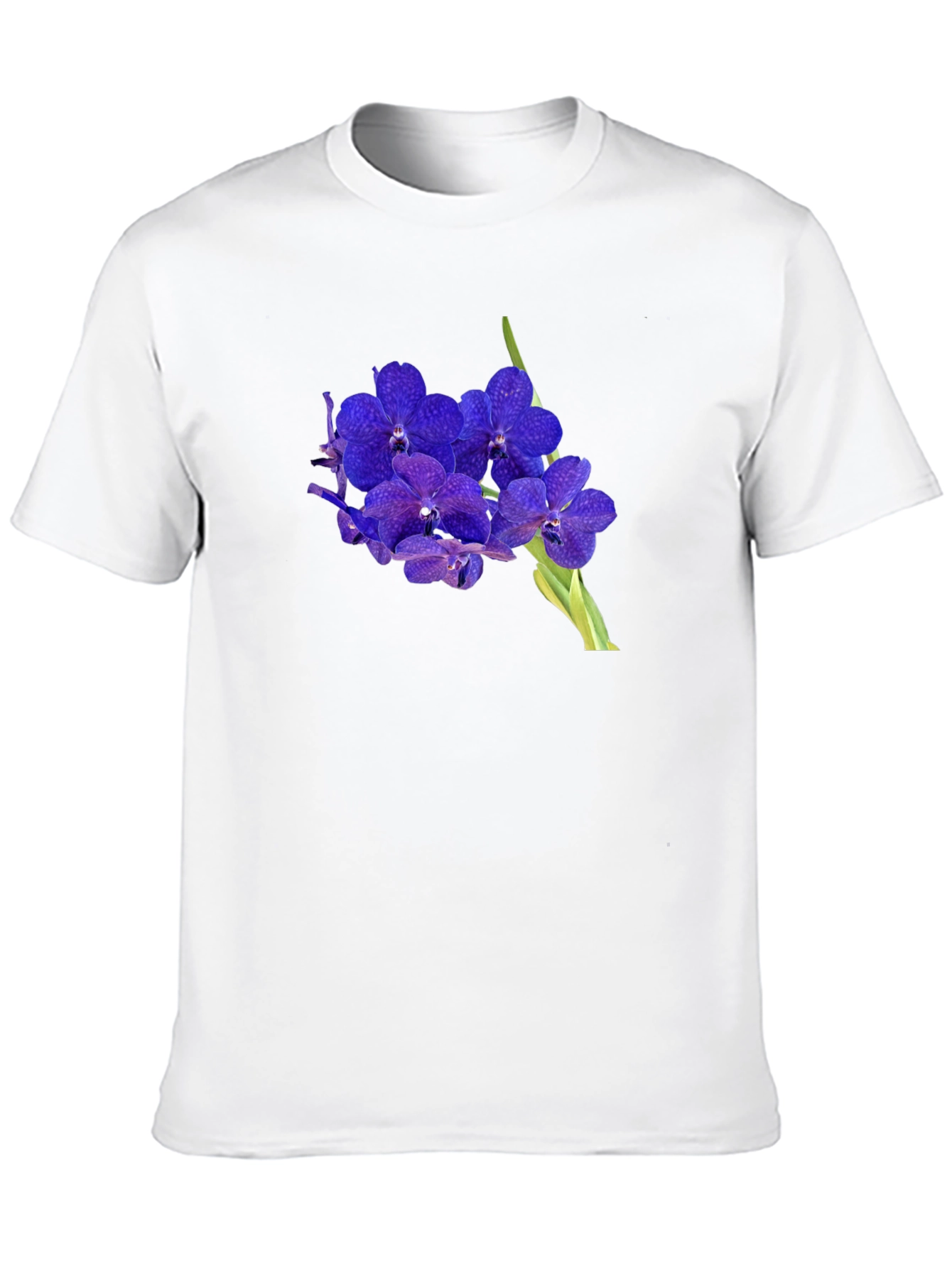 Floral Graphic Tee - Stylish Orchid Design
