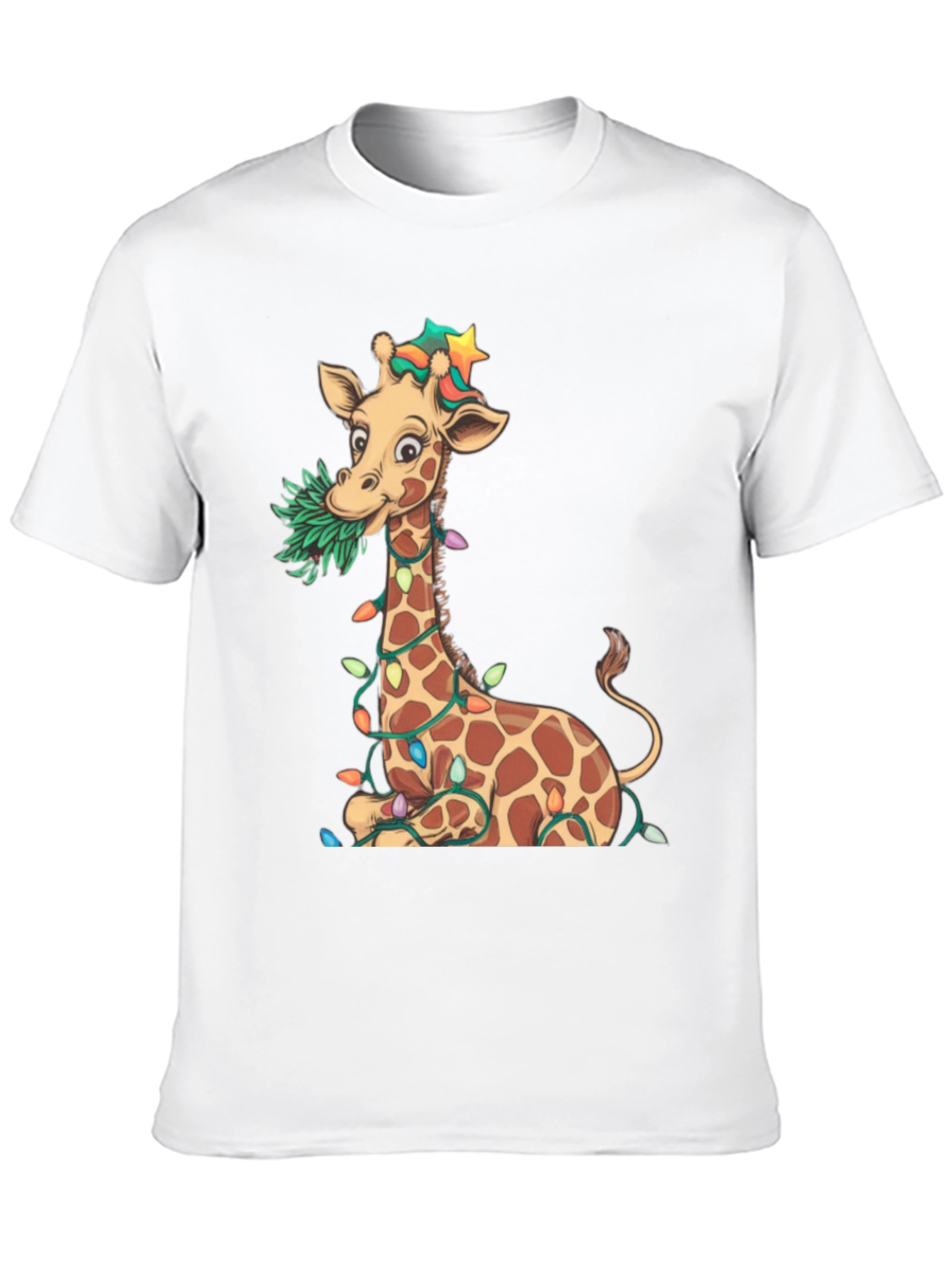 Festive Giraffe Graphic Tee
