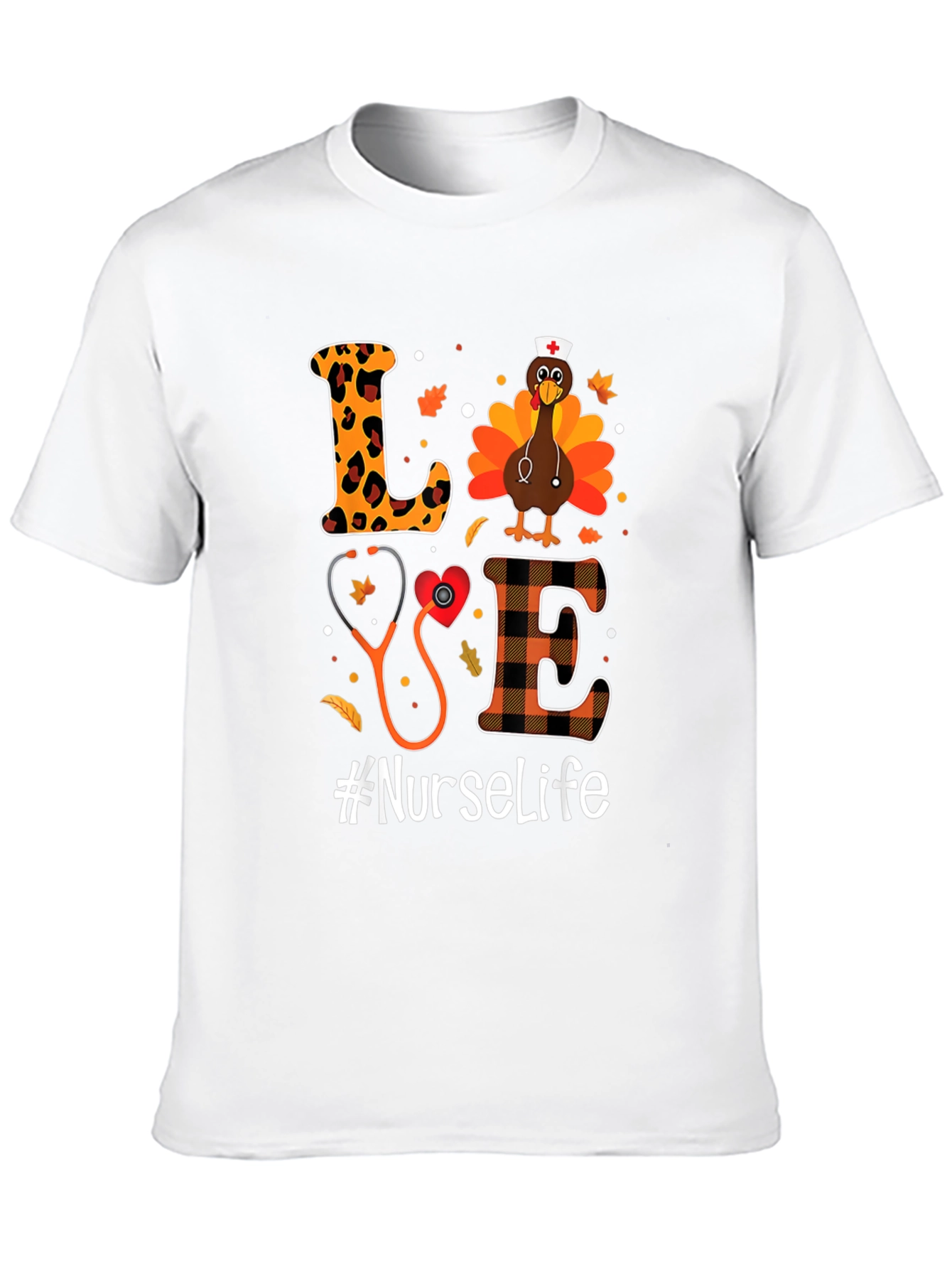 Nurse Life Thanksgiving Turkey T-Shirt
