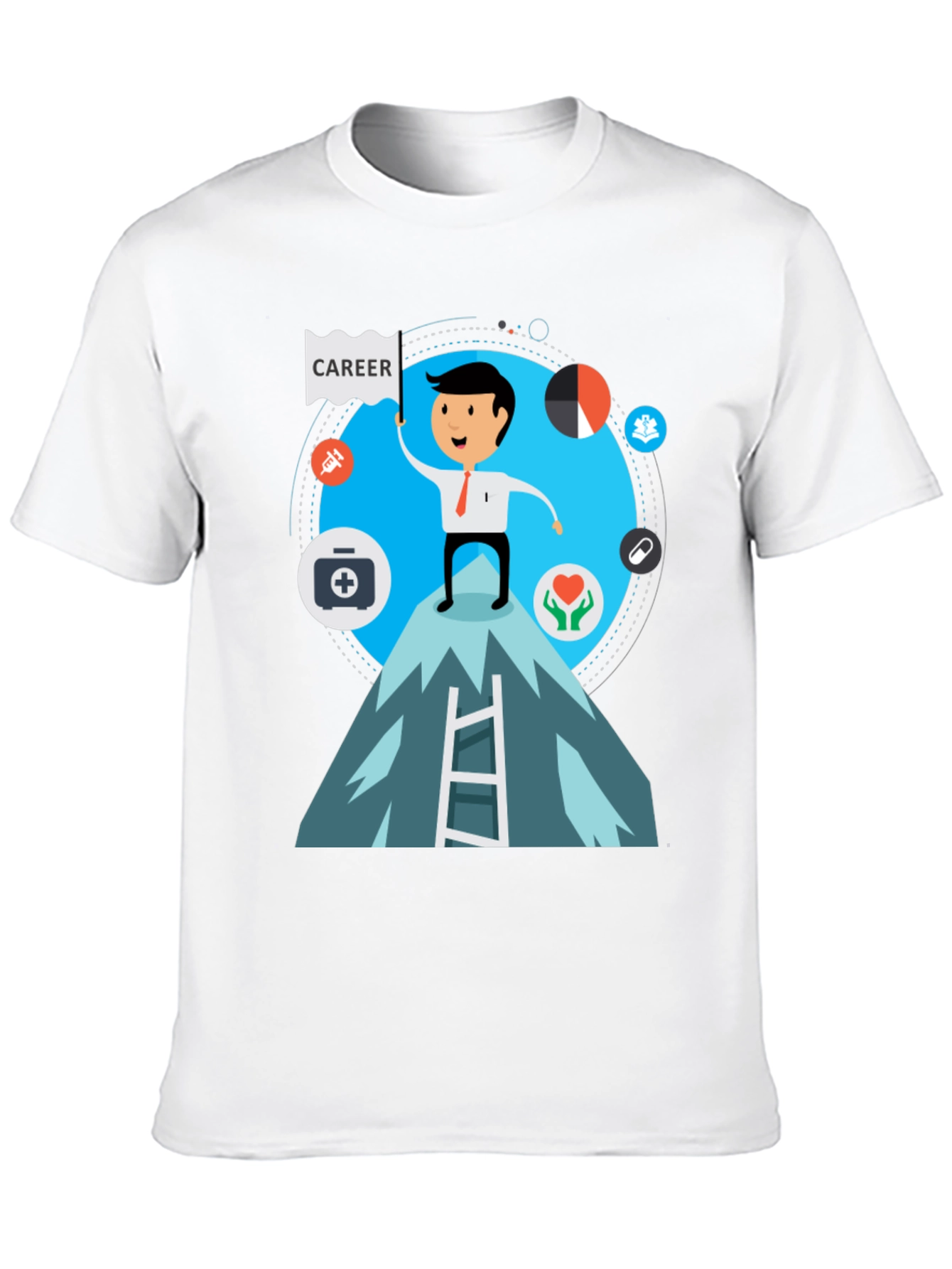 Career Climb Graphic Tee - Motivational T-Shirt