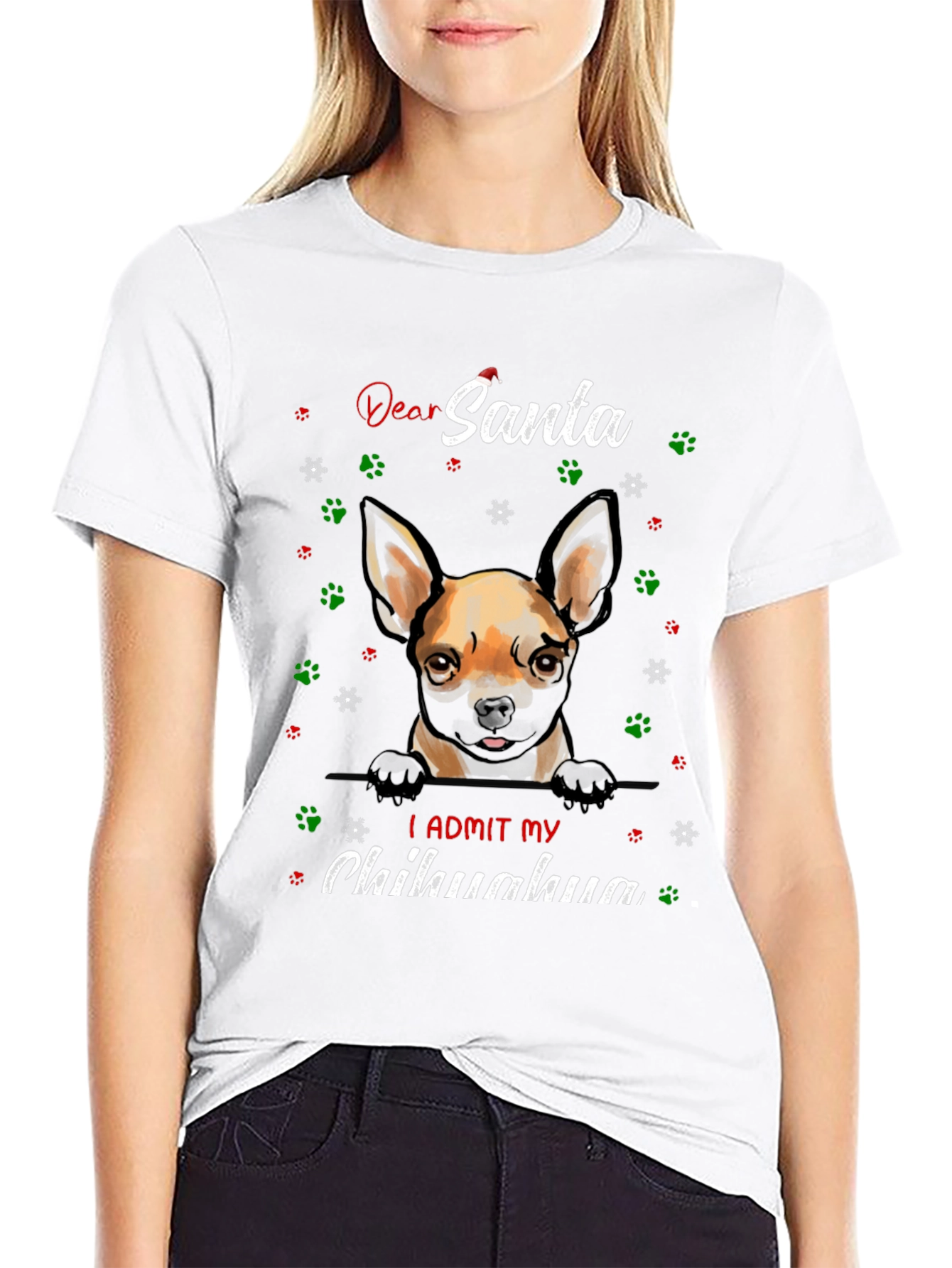 Dear Santa Chihuahua Admit Tee