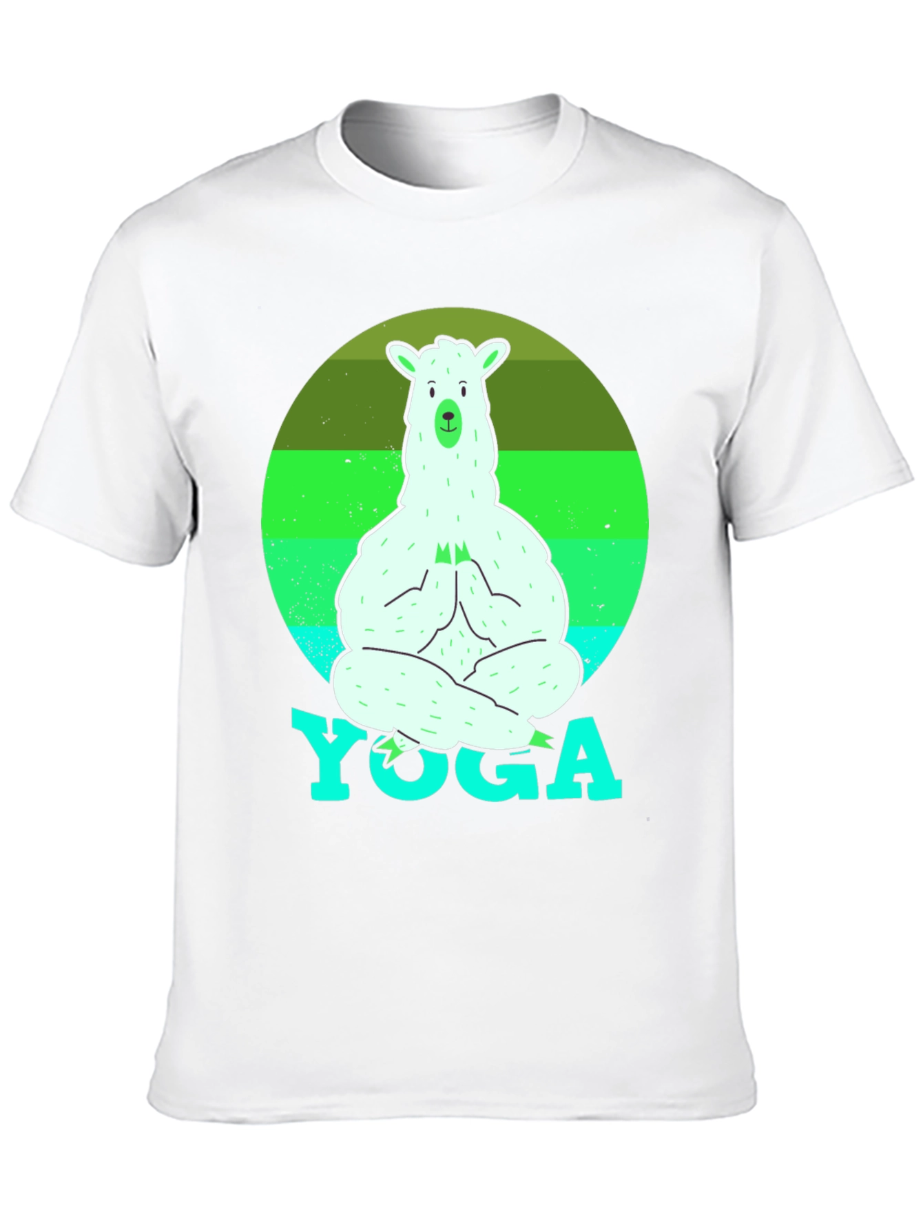 Yoga Llama Mens T-Shirt