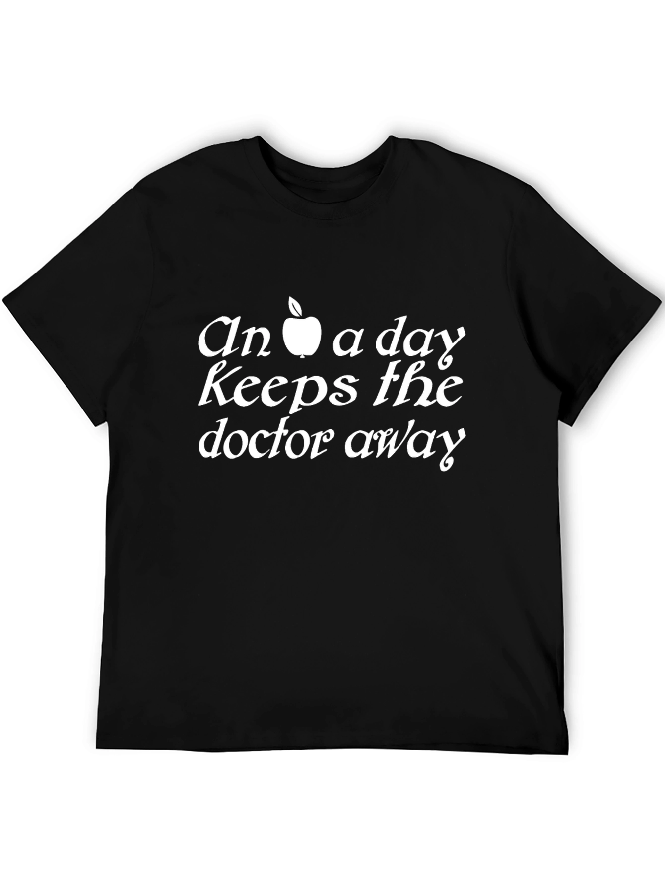 An Apple A Day T-Shirt - Black