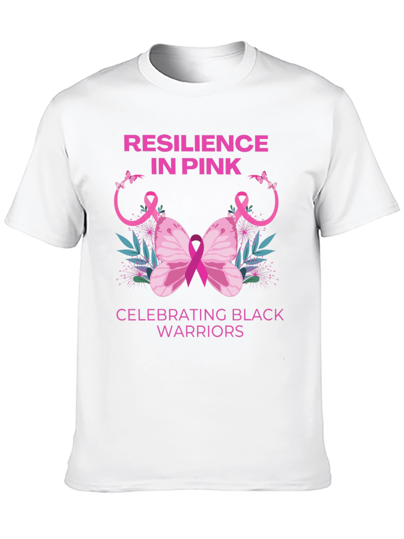 Resilience in Pink Black Warriors T-Shirt