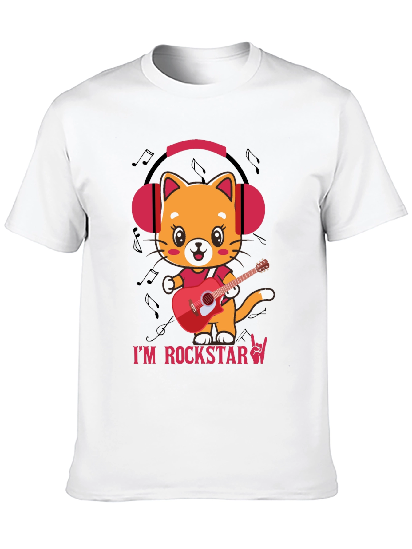 Cat Rockstar Graphic T-Shirt