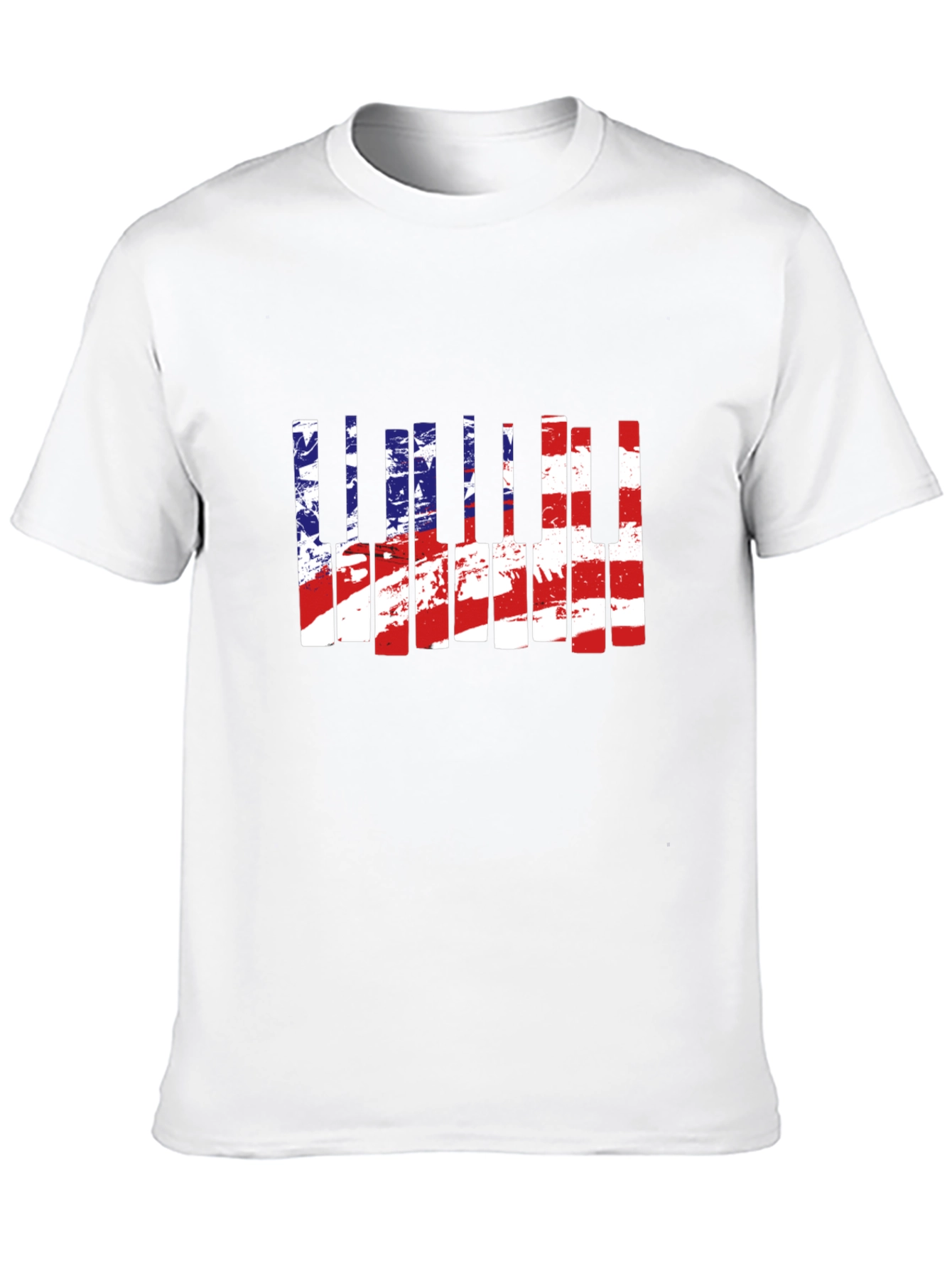 American Flag Piano T-Shirt