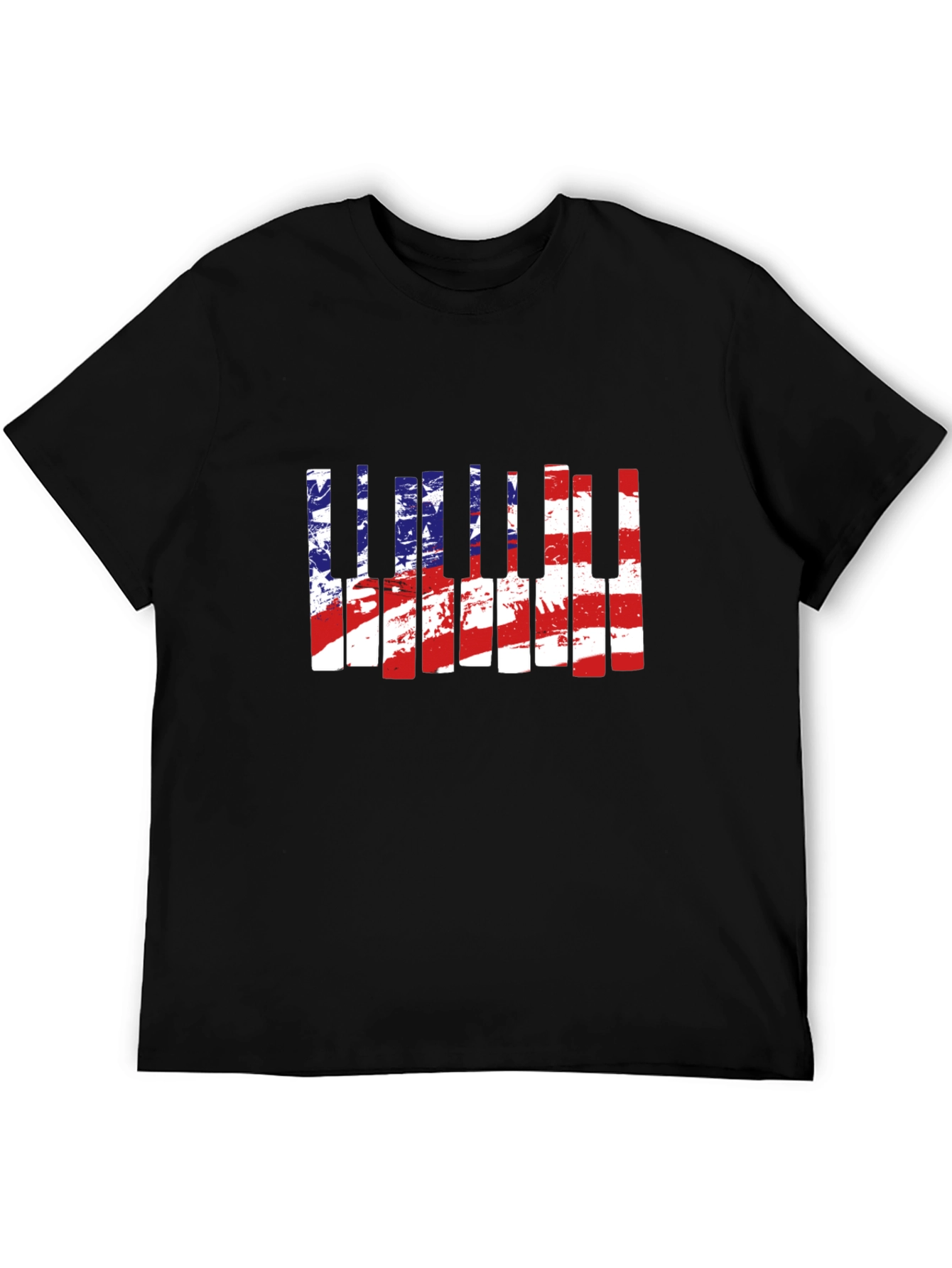 American Flag Piano T-Shirt