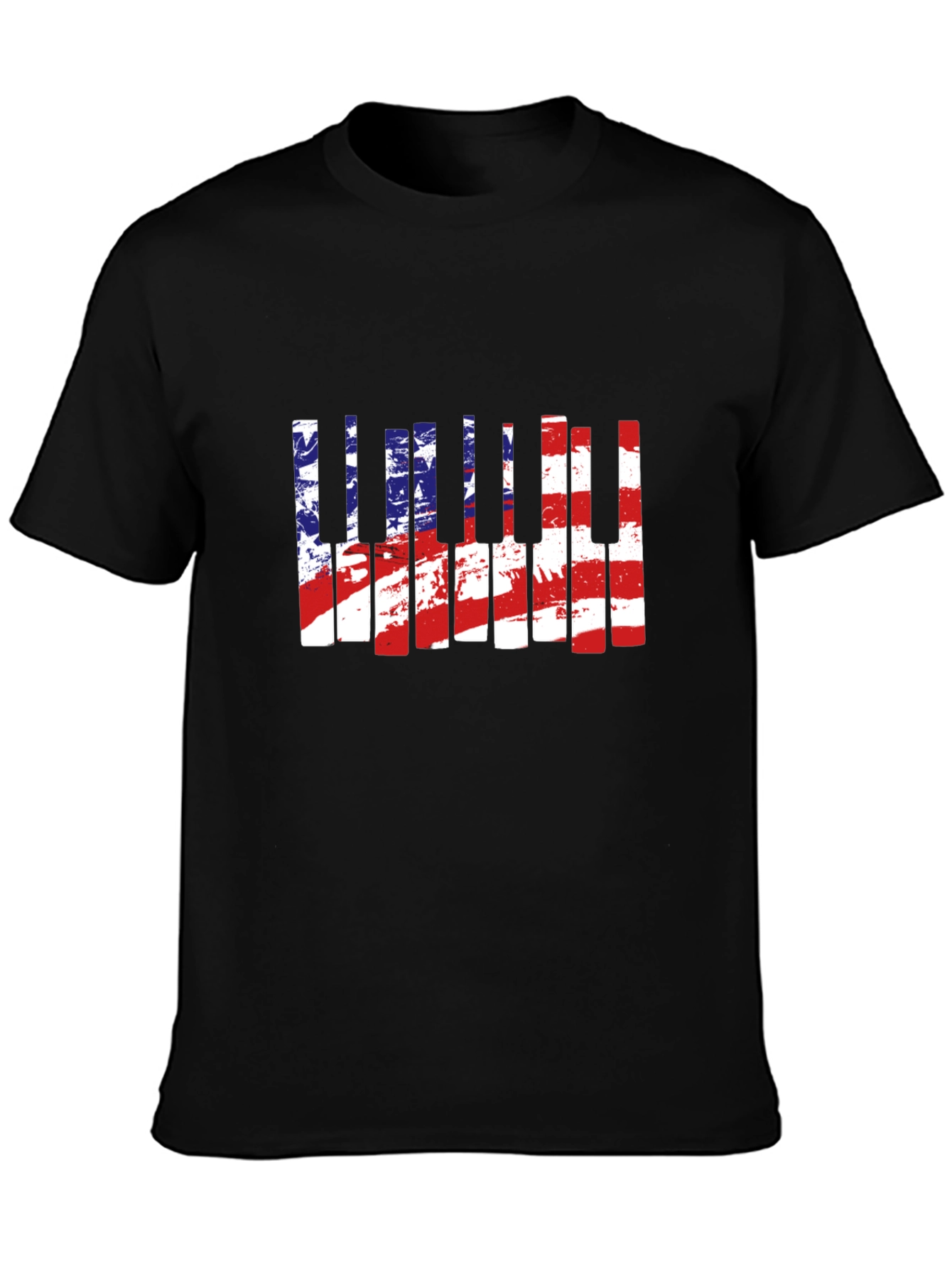 American Flag Piano T-Shirt