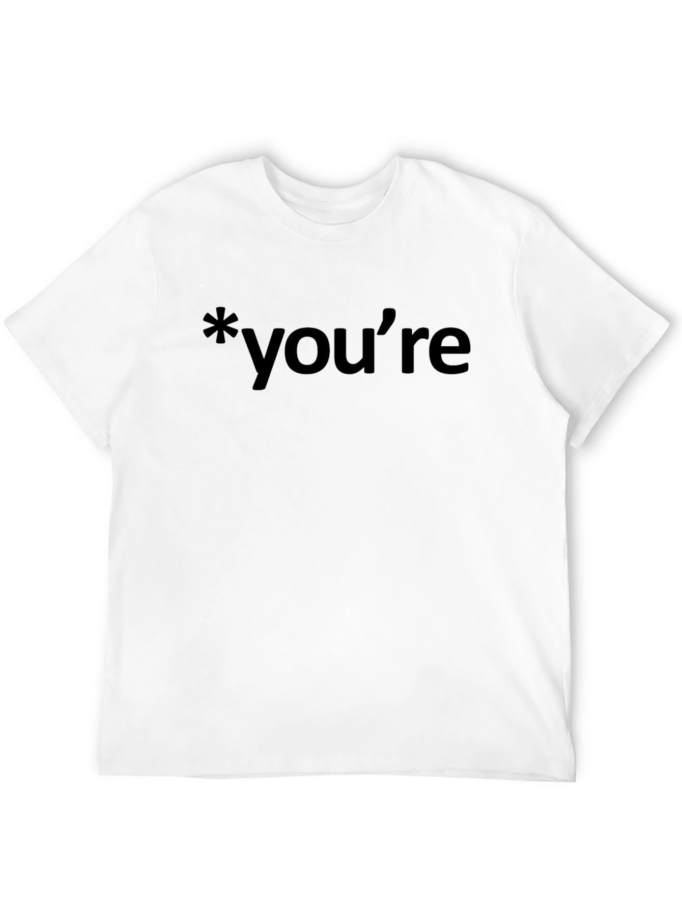 *youre Correct Grammar Black T-Shirt