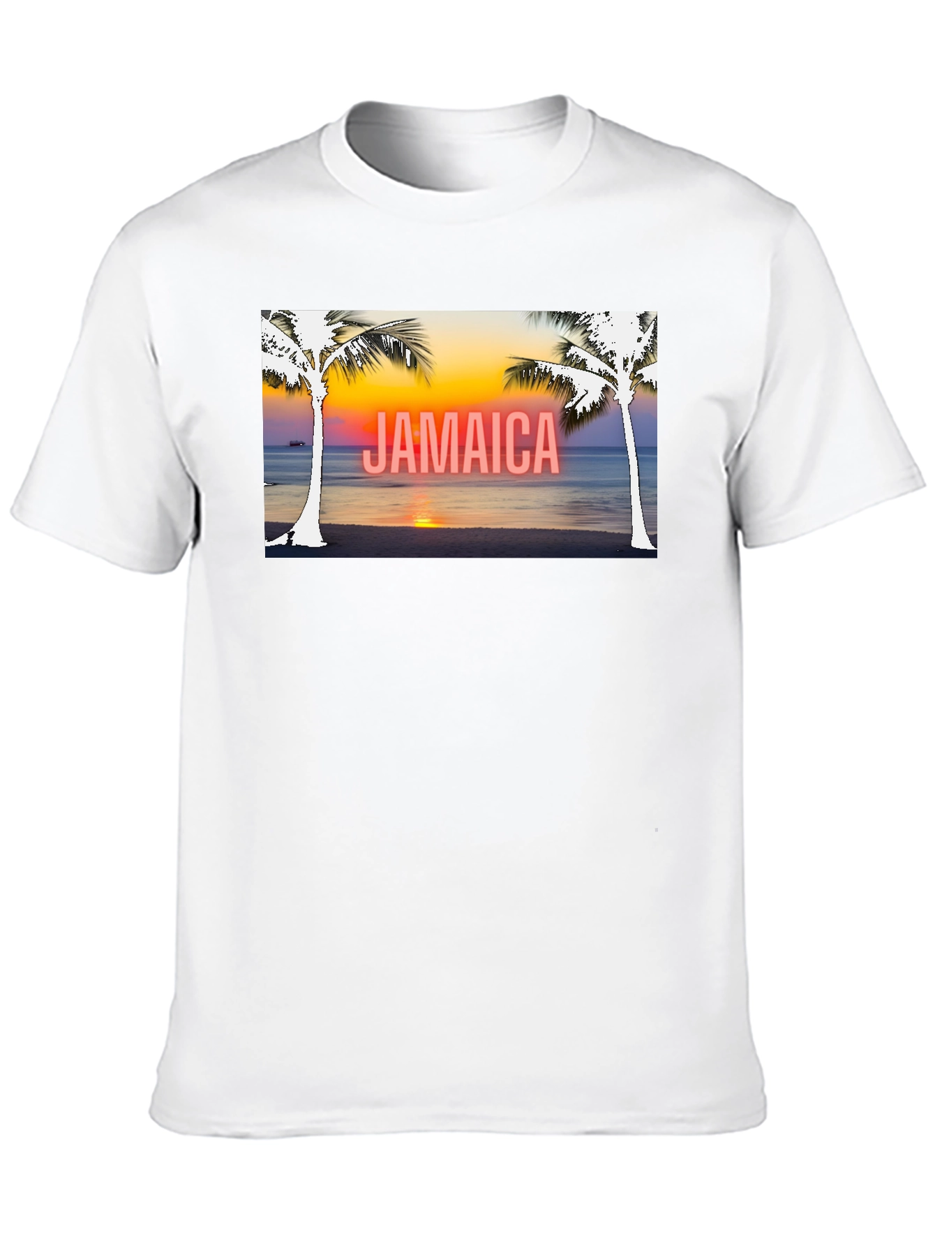 Jamaica Palm Sunset Graphic Tee