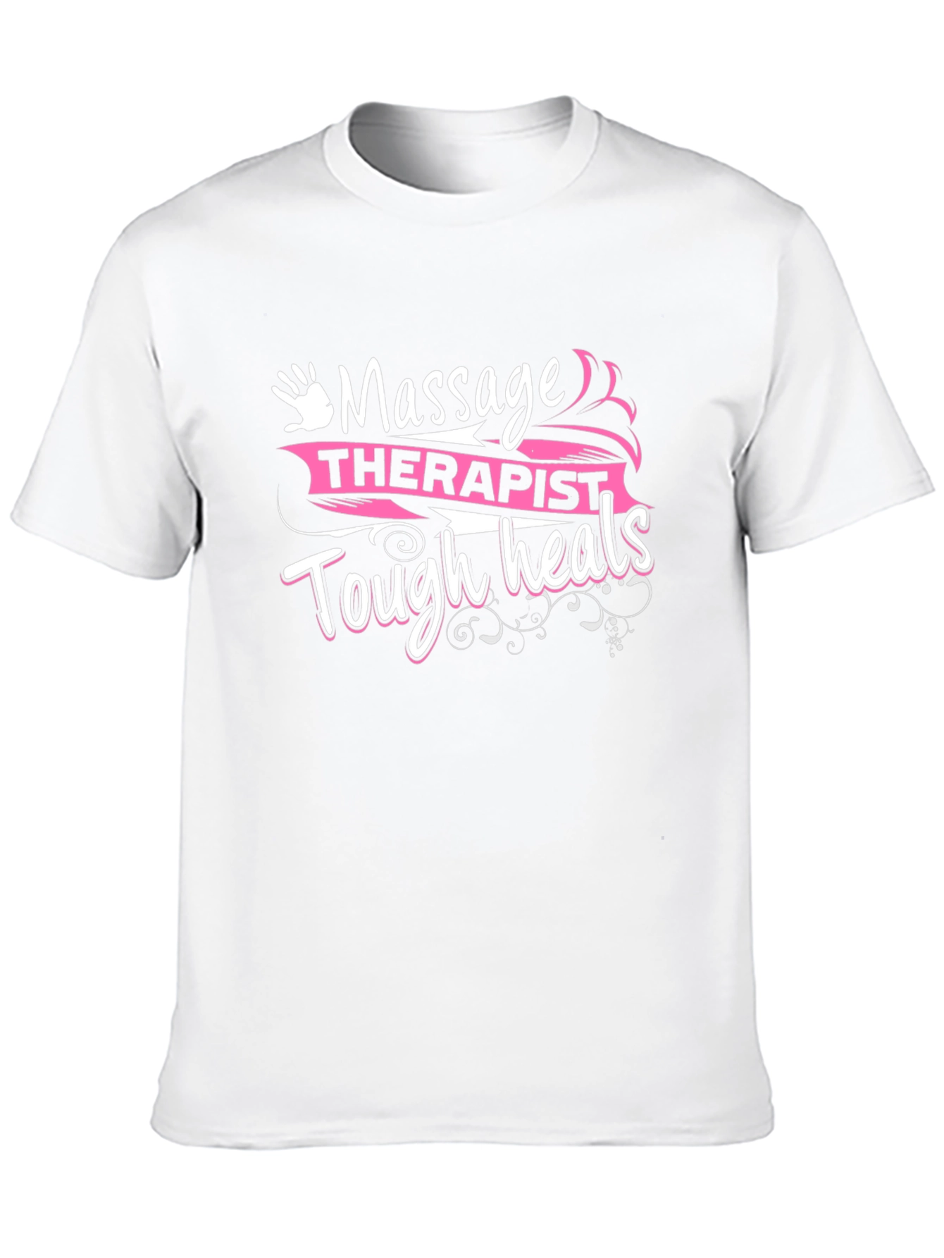 Massage Therapist Tough Heals Black T-Shirt