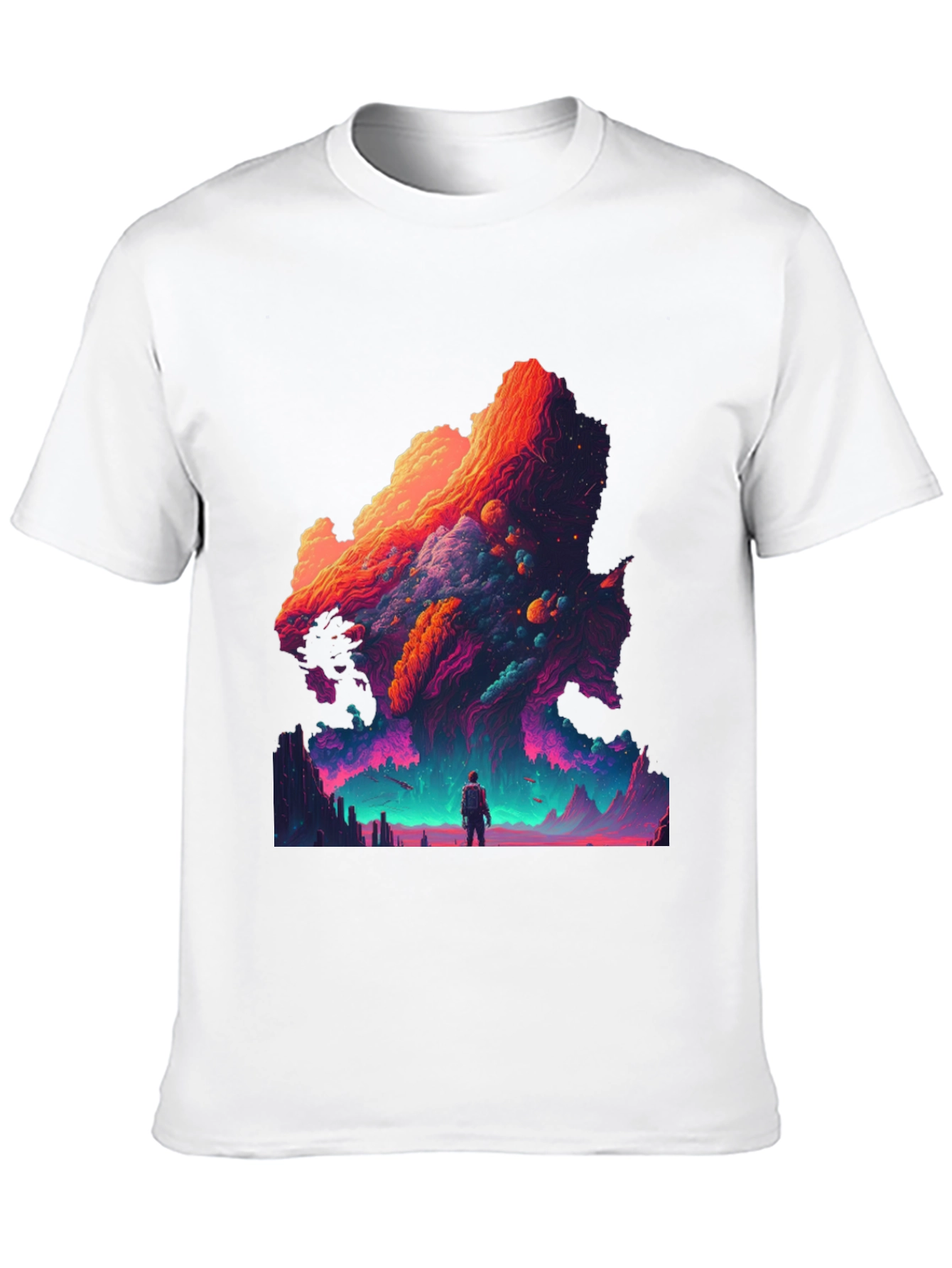Cosmic Dreamscape Graphic Tee - Vivid Print